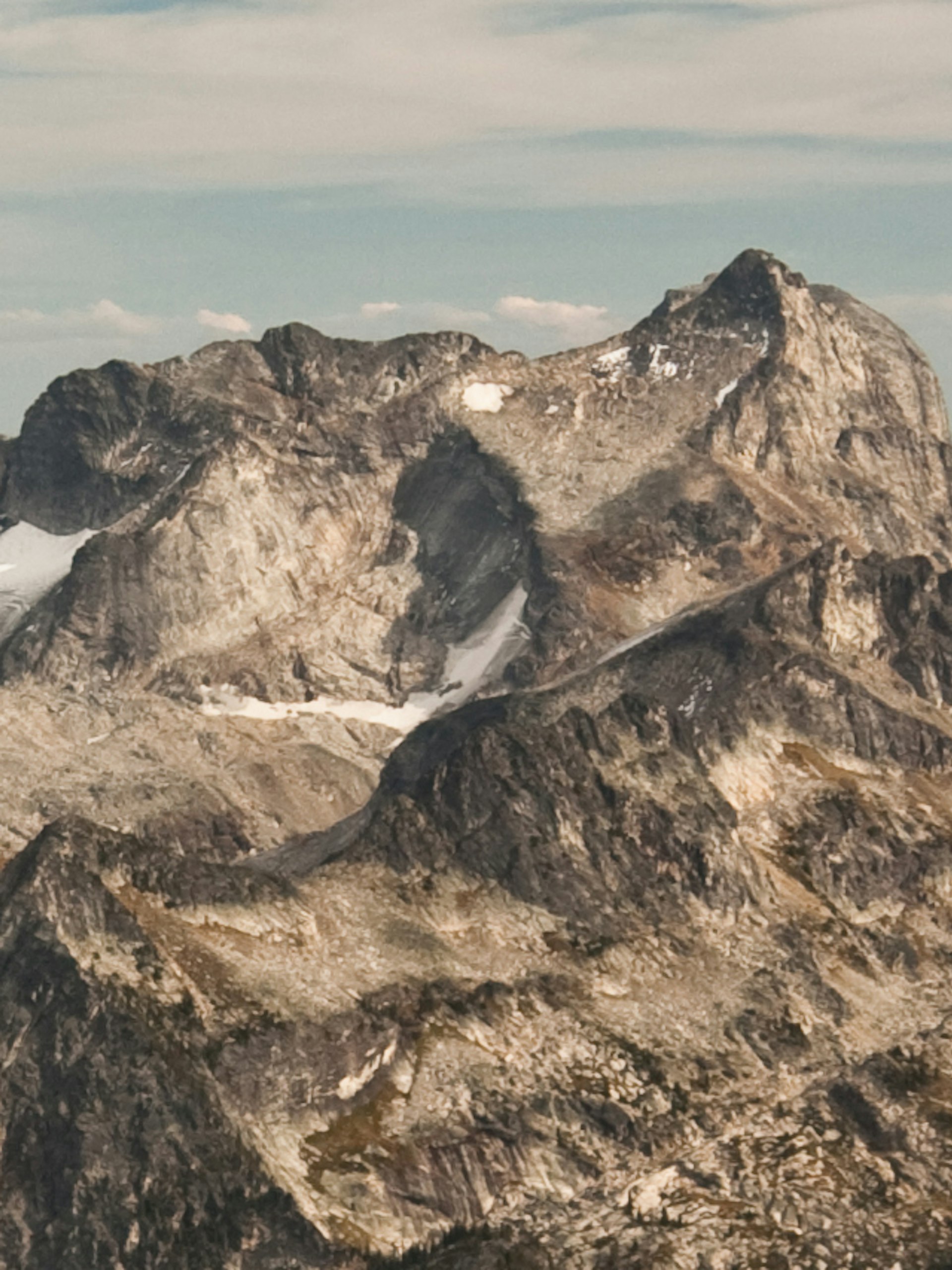 Midgard Peak in the Valhalla Ranges (detail)