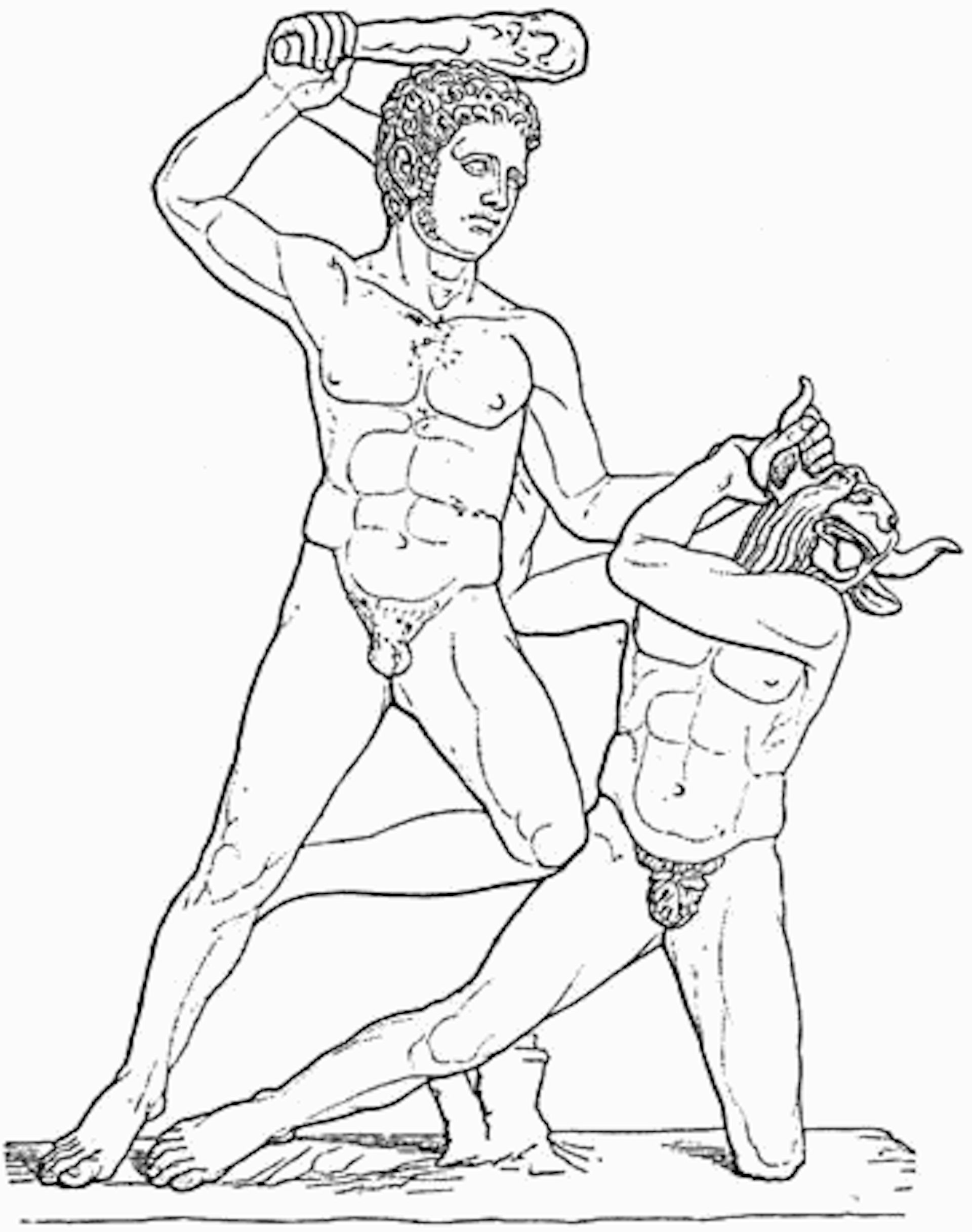 Theseus und Minotauros Meyers konversationslexikon