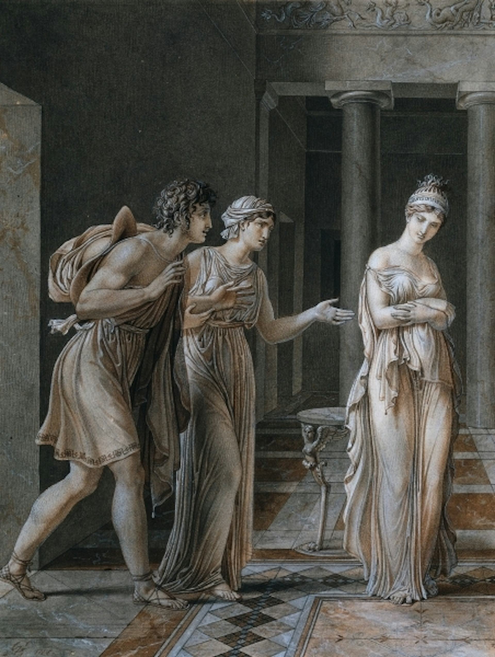 The Meeting of Orestes and Hermione by Anne-Louis Girodet de Roucy-Trioson
