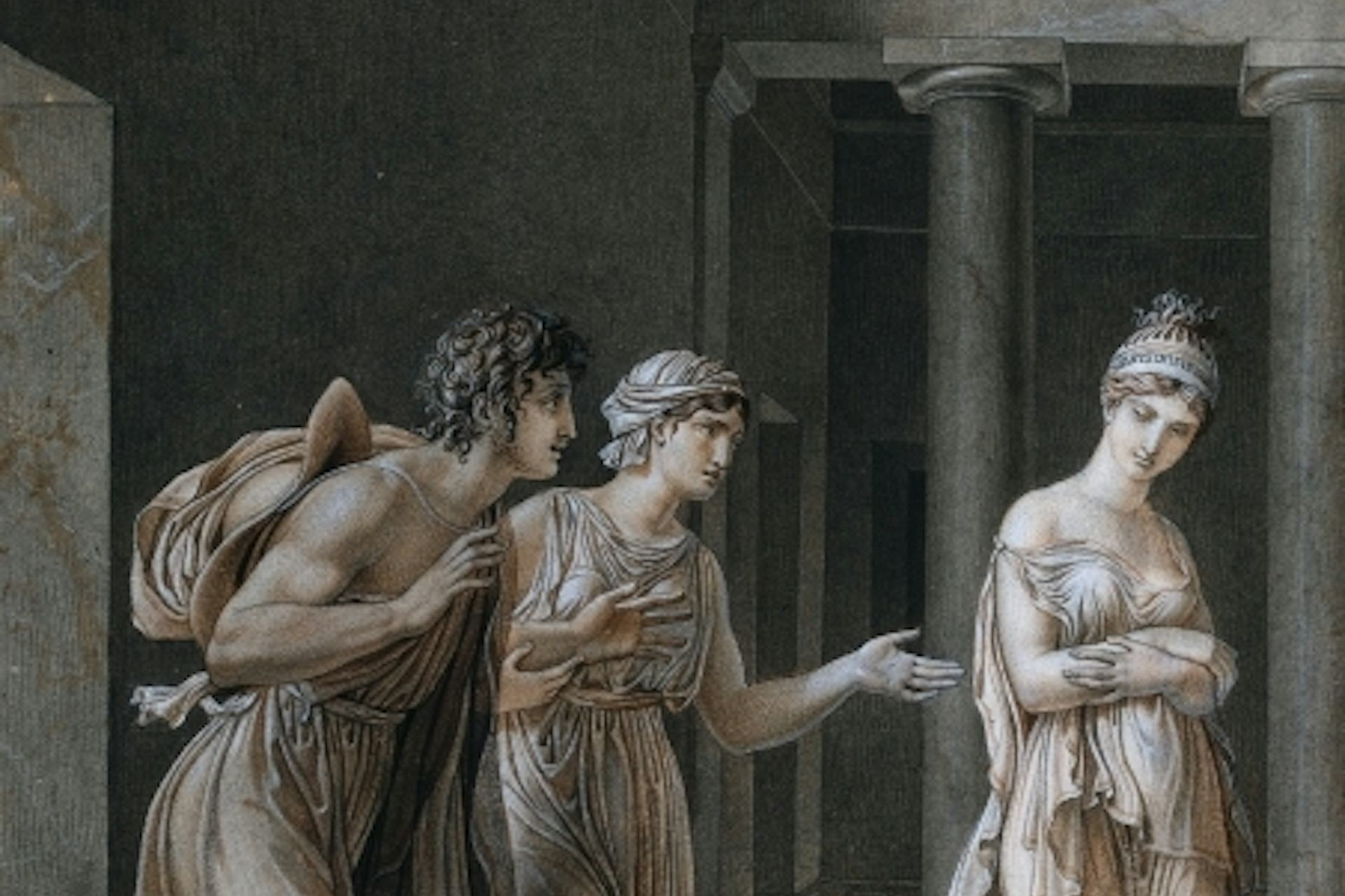 The Meeting of Orestes and Hermione by Anne-Louis Girodet de Roucy-Trioson