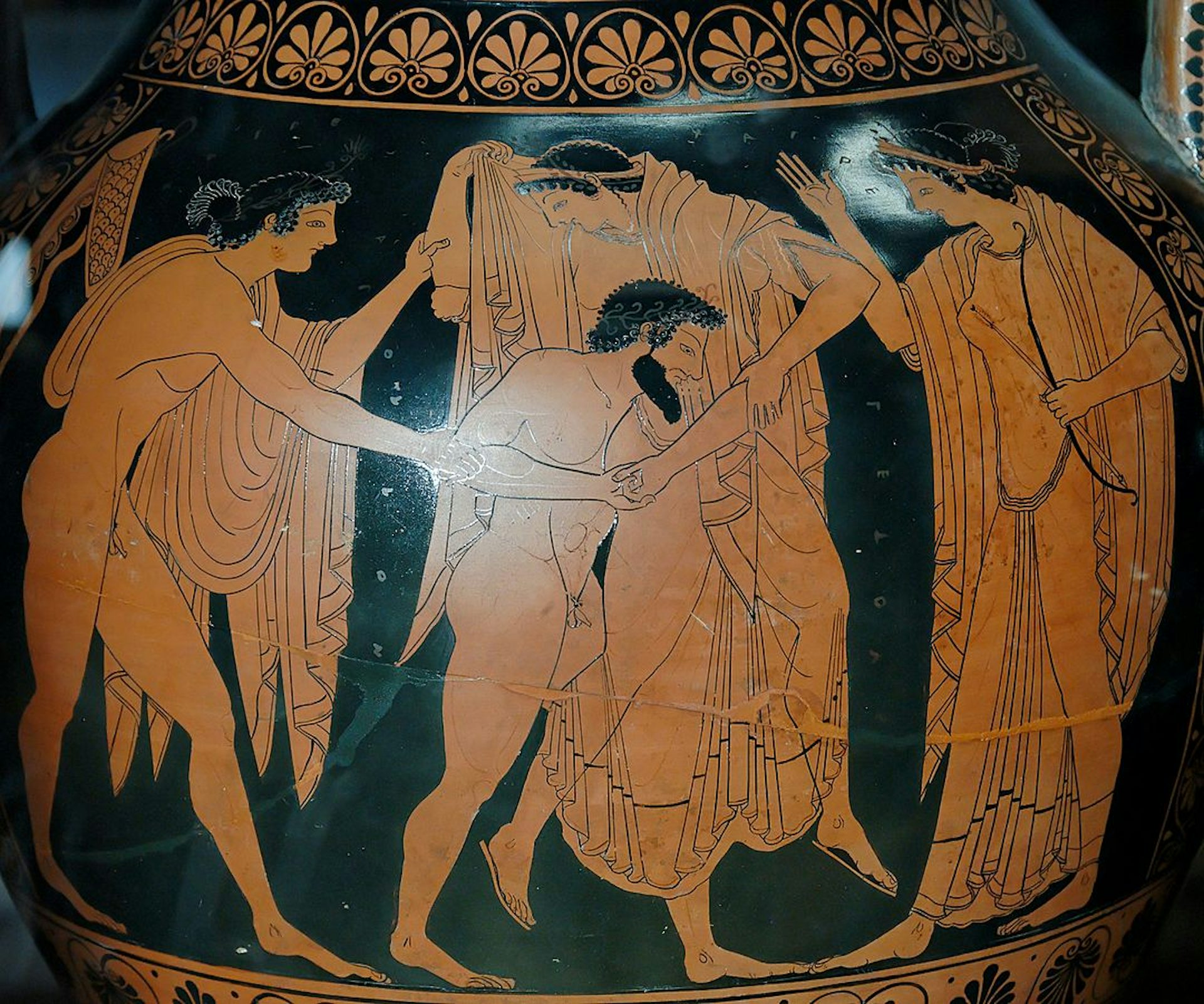 Tityos and Leto, Louvre