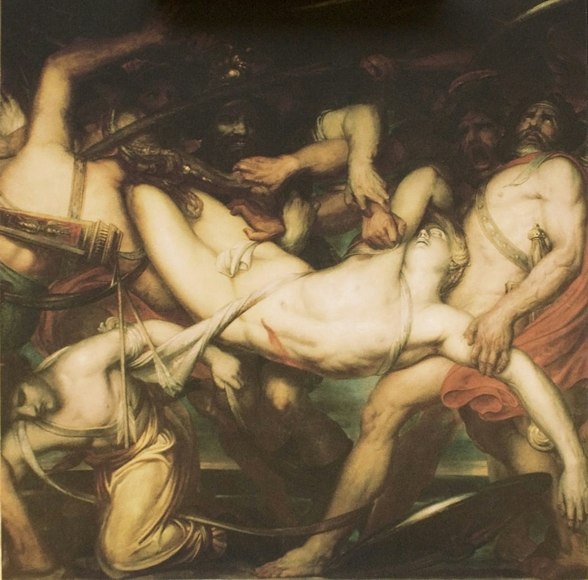 The Greeks and Trojans fighting for the Body of Patroclus by Antoine Wiertz