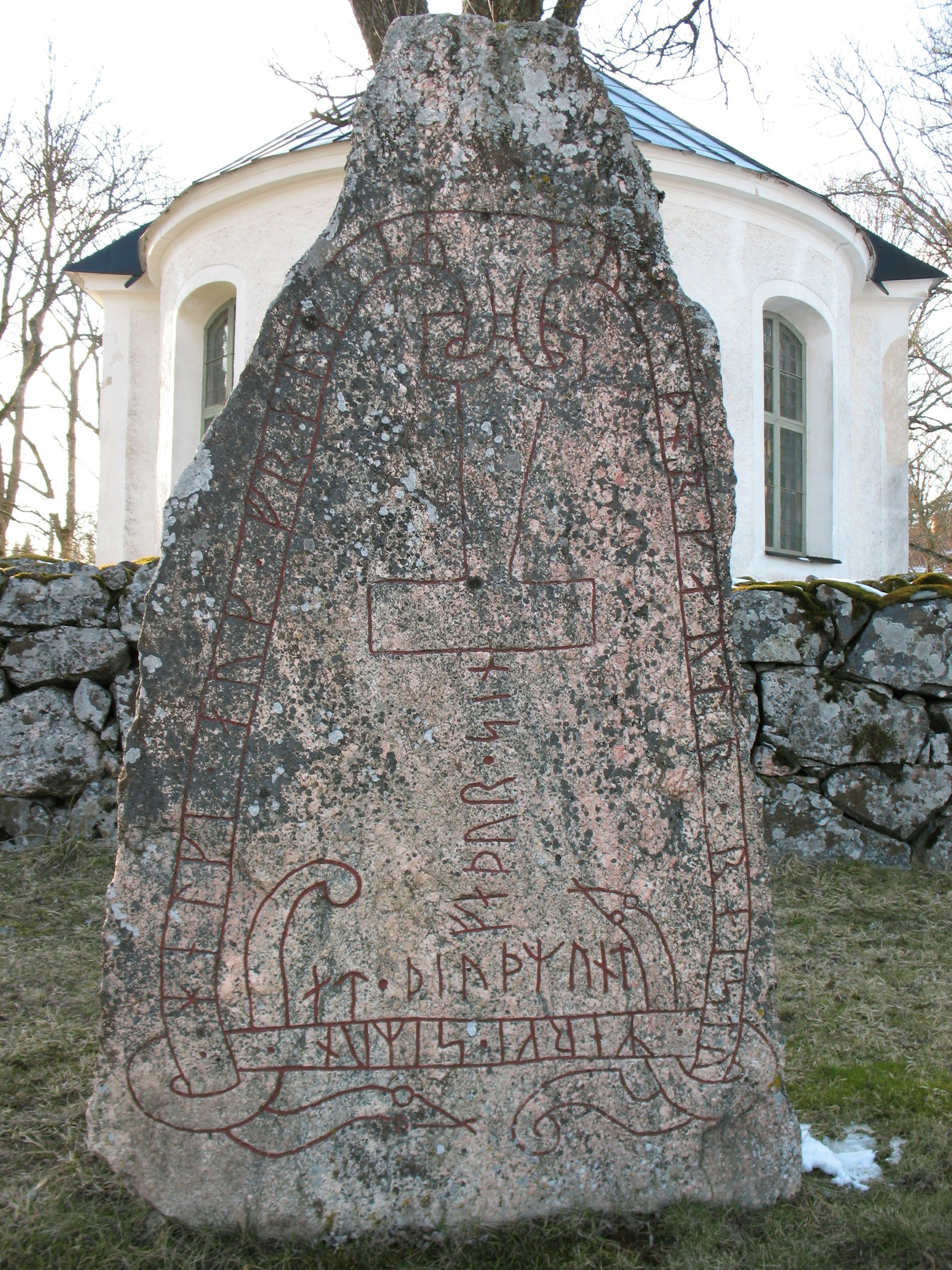 runestone at at Stenkvista church, Sweden