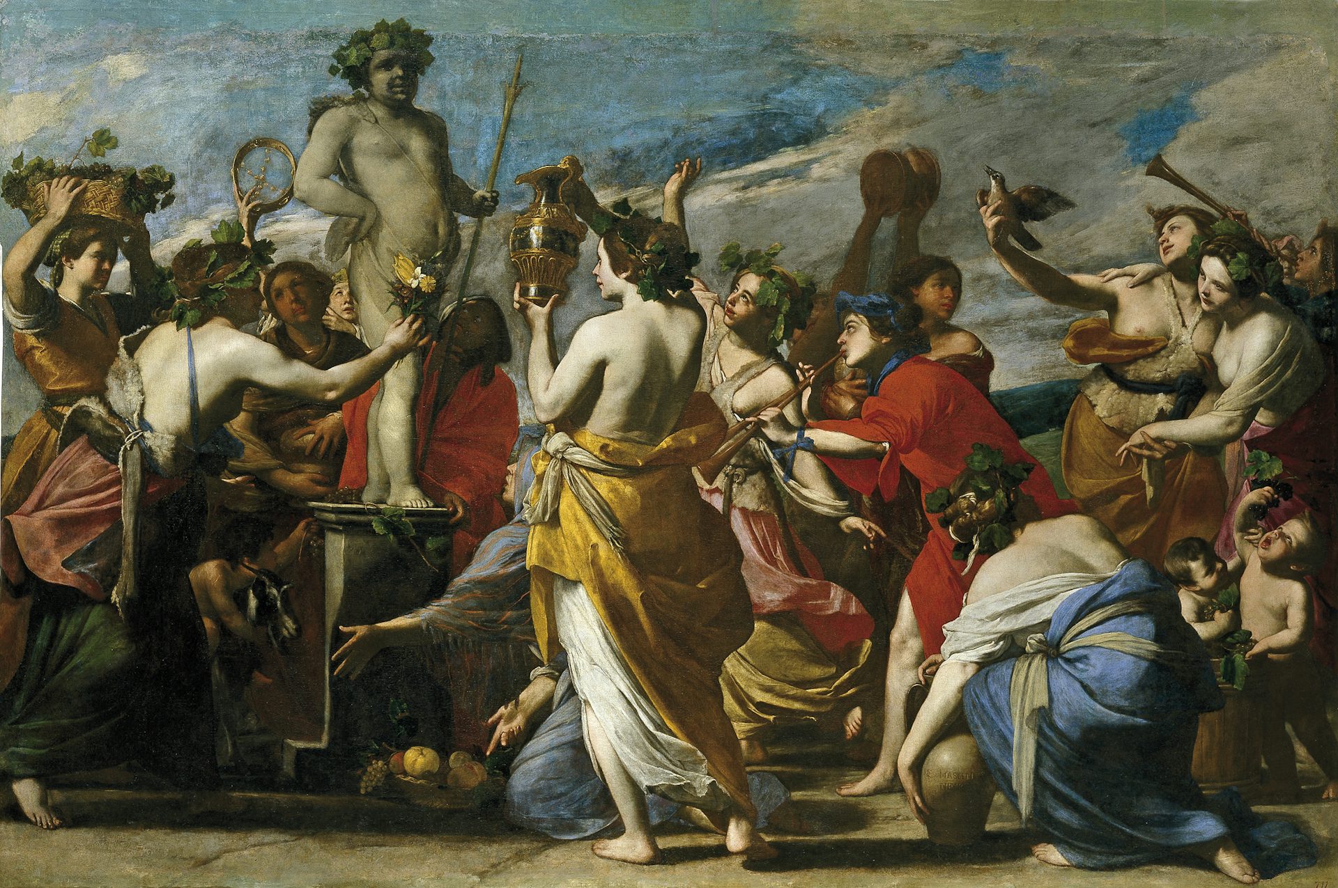 Sacrifice to Bacchus by Massimo Stanzione