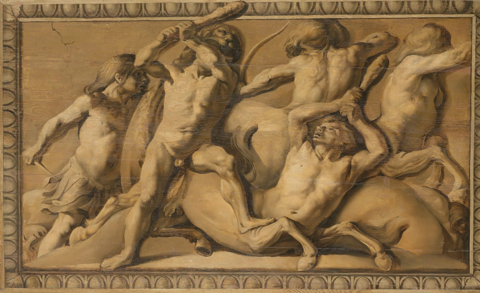 Hercules defeating the Centaurs by Jacob van Campen, circa 1645-1650