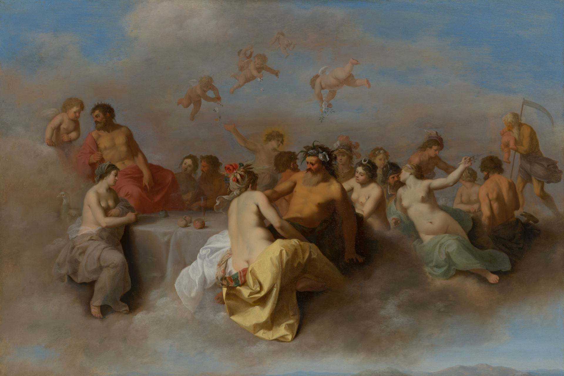 The Council of the Gods by Cornelius van Poelenburgh