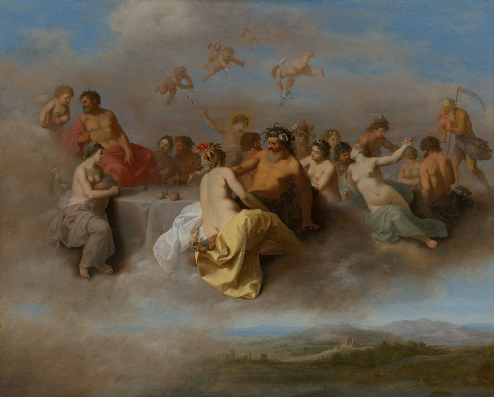 The Council of the Gods by Cornelius van Poelenburgh