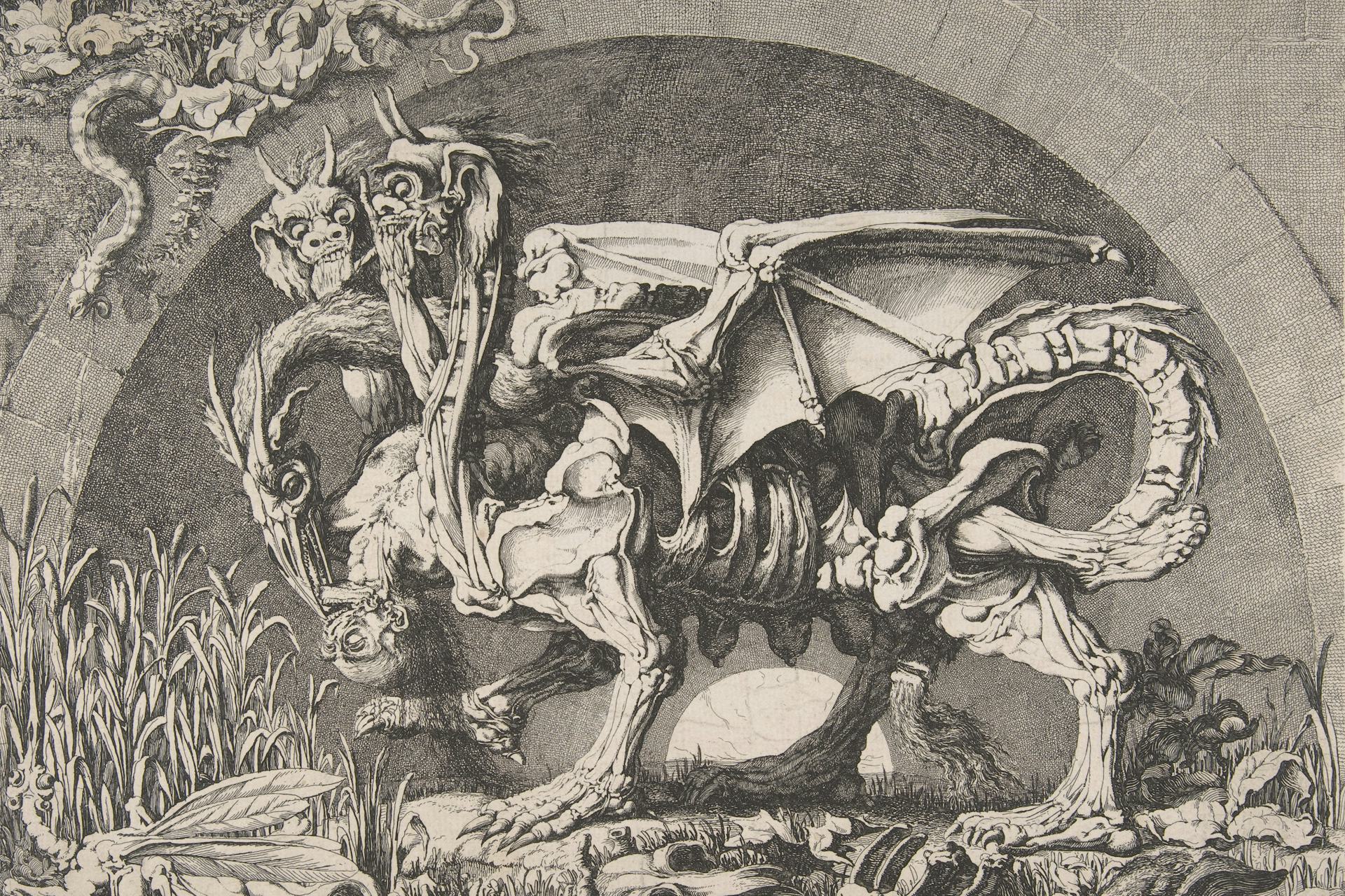 The Chimera by Louis Jean Desprez (ca. 1777–84)