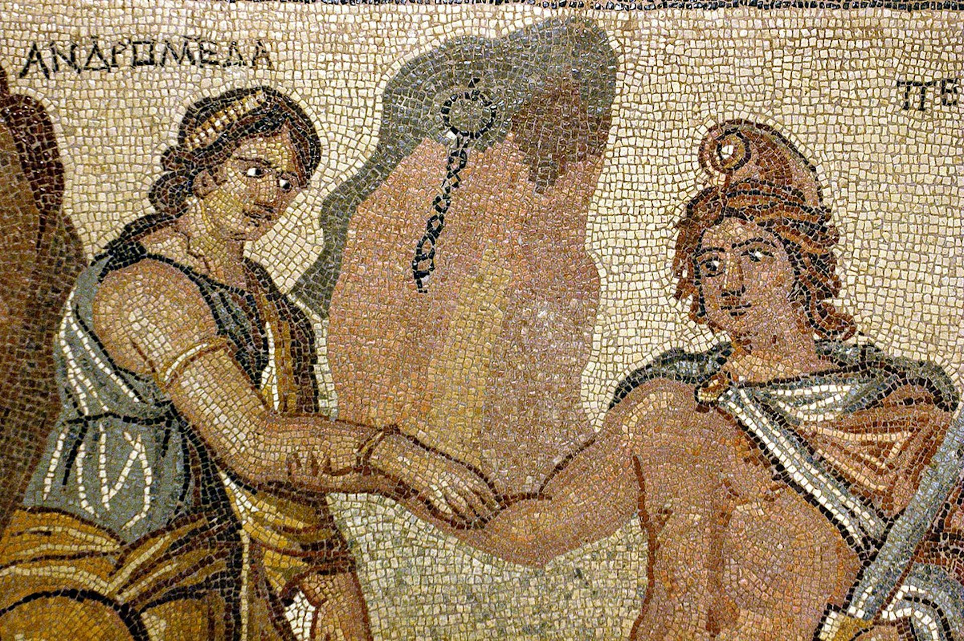 Gaziantep Zeugma Museum Andromeda mosaic 