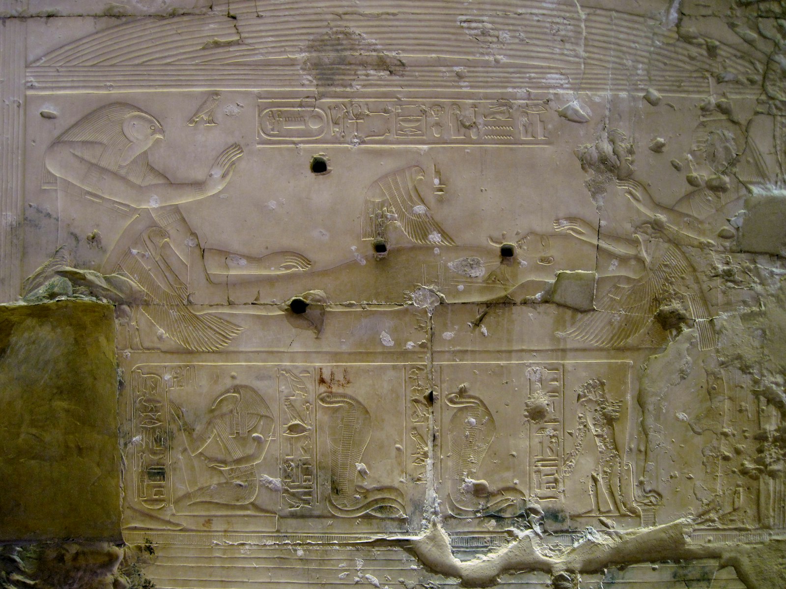 relief at the temple of Seti I in Abydos