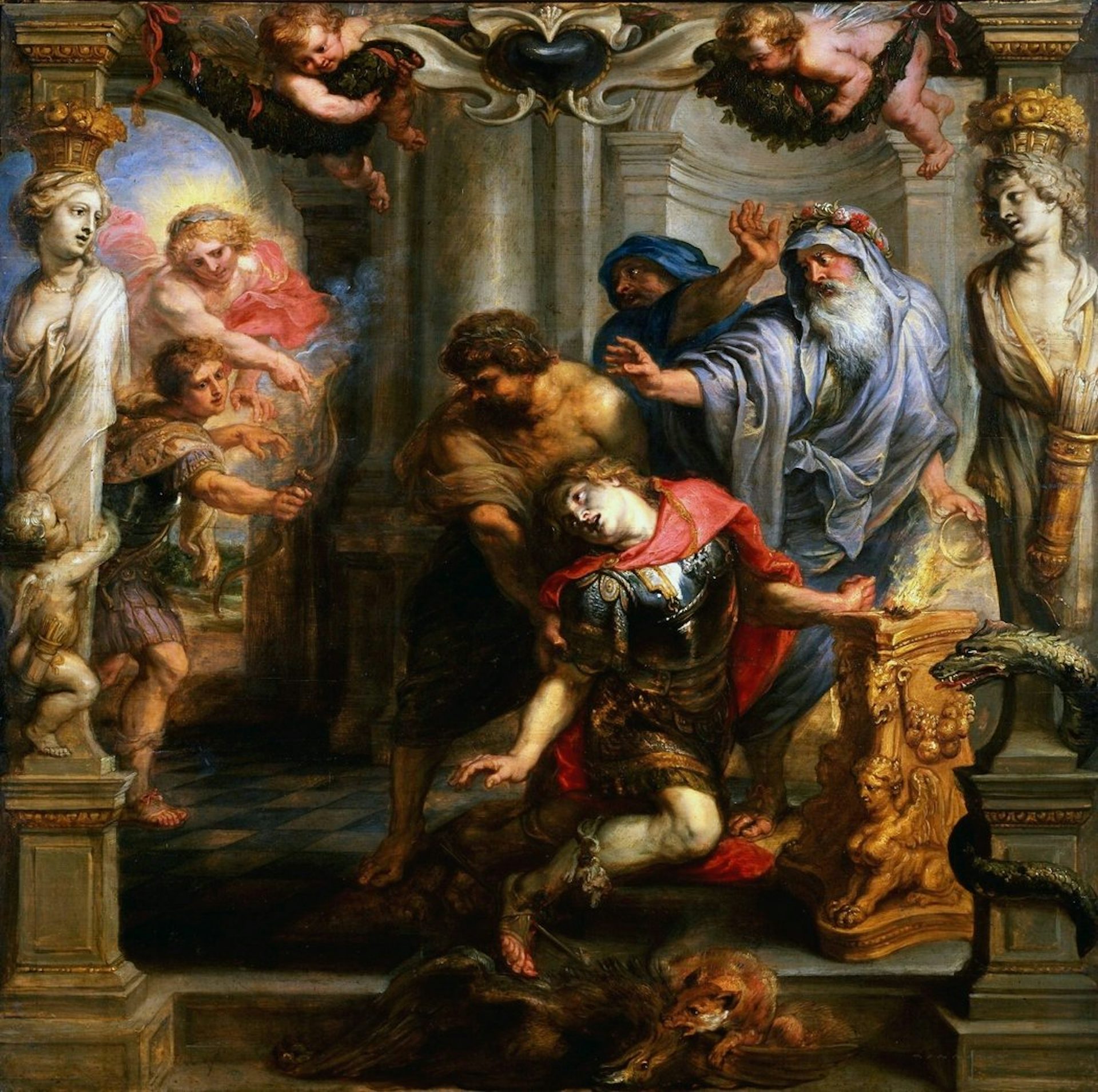 The Death of Achilles by Peter Paul Rubens