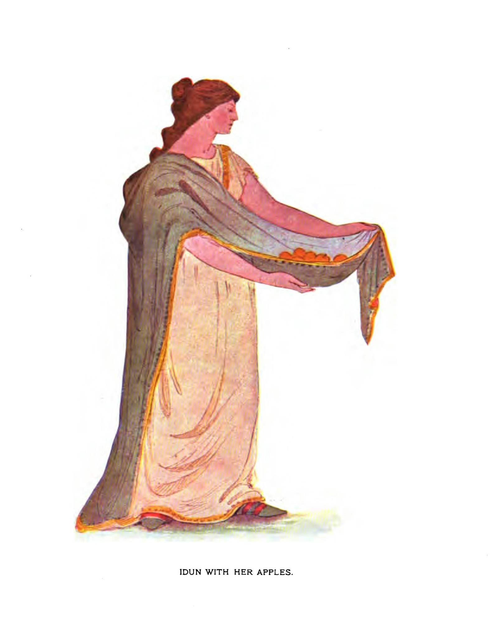 Idun with her apples book illustration (1896)
