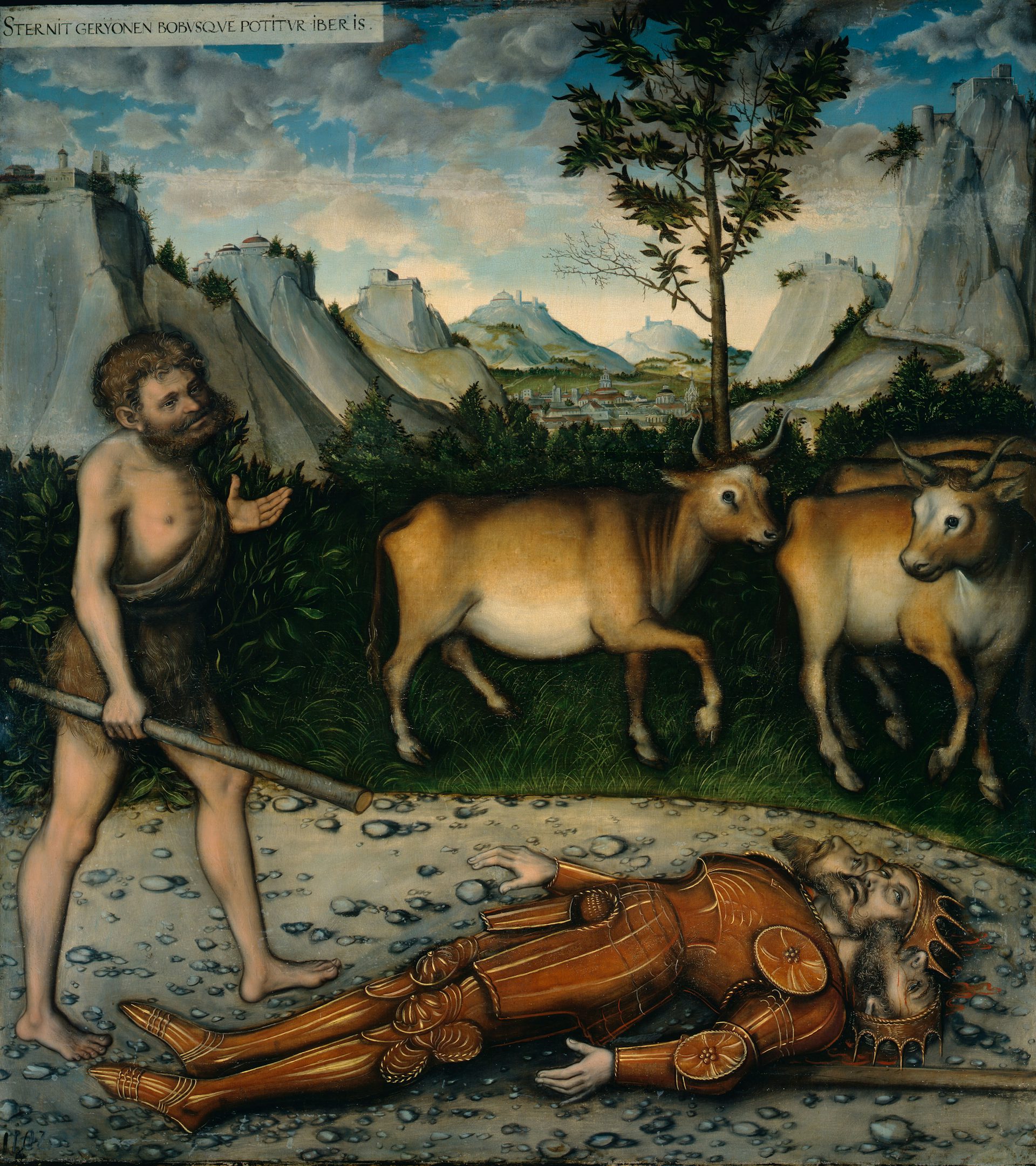 Hercules and the cattle of Geryon by workshop of Lucas Cranach the Elder, post 1537