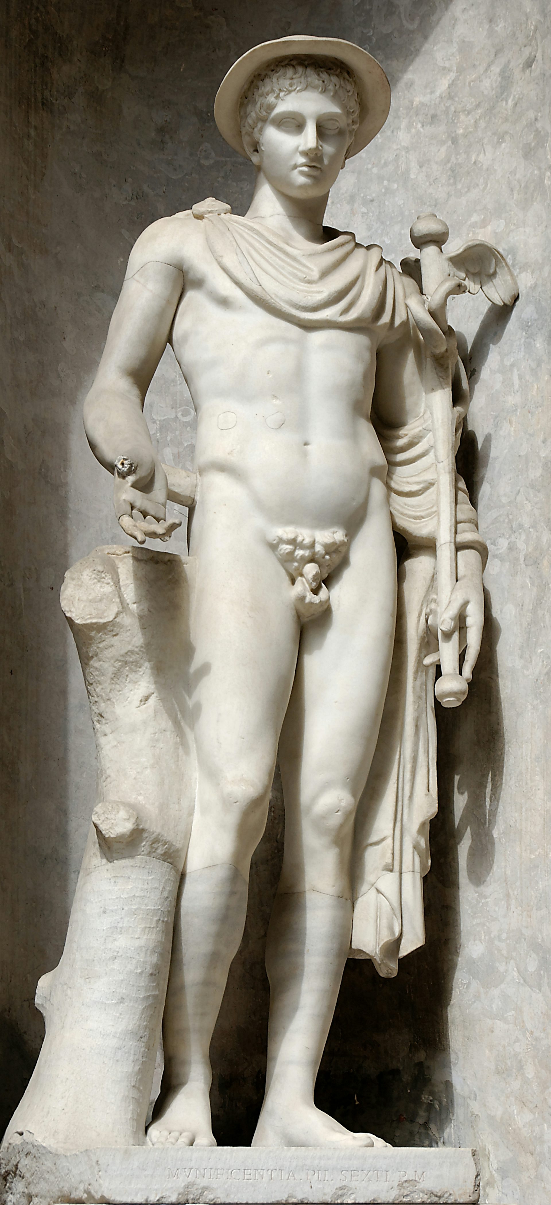 Marble statue of Hermes Ingenui