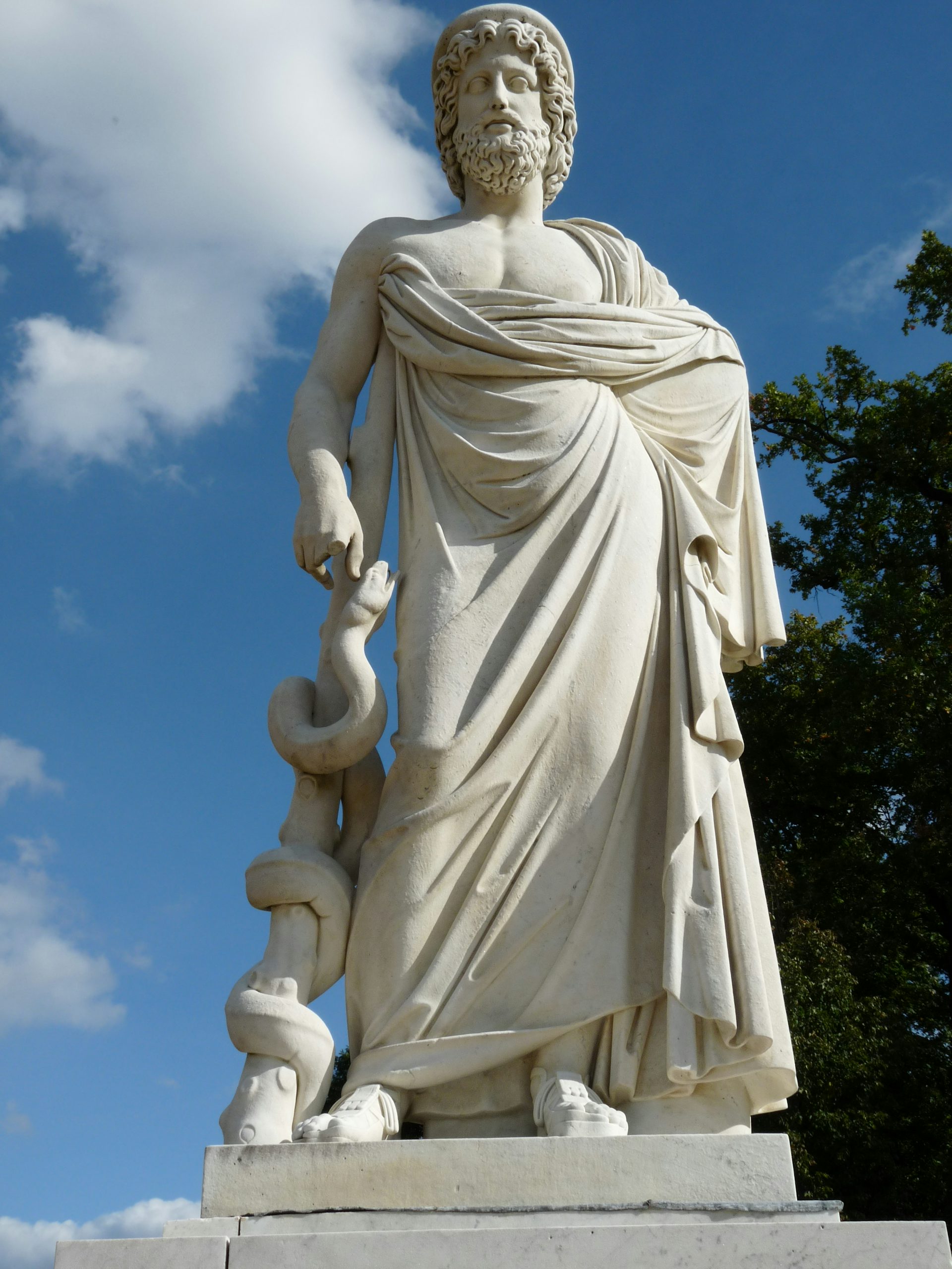 Statue of Asclepius by Alessandro and Francesco Sanguinetti