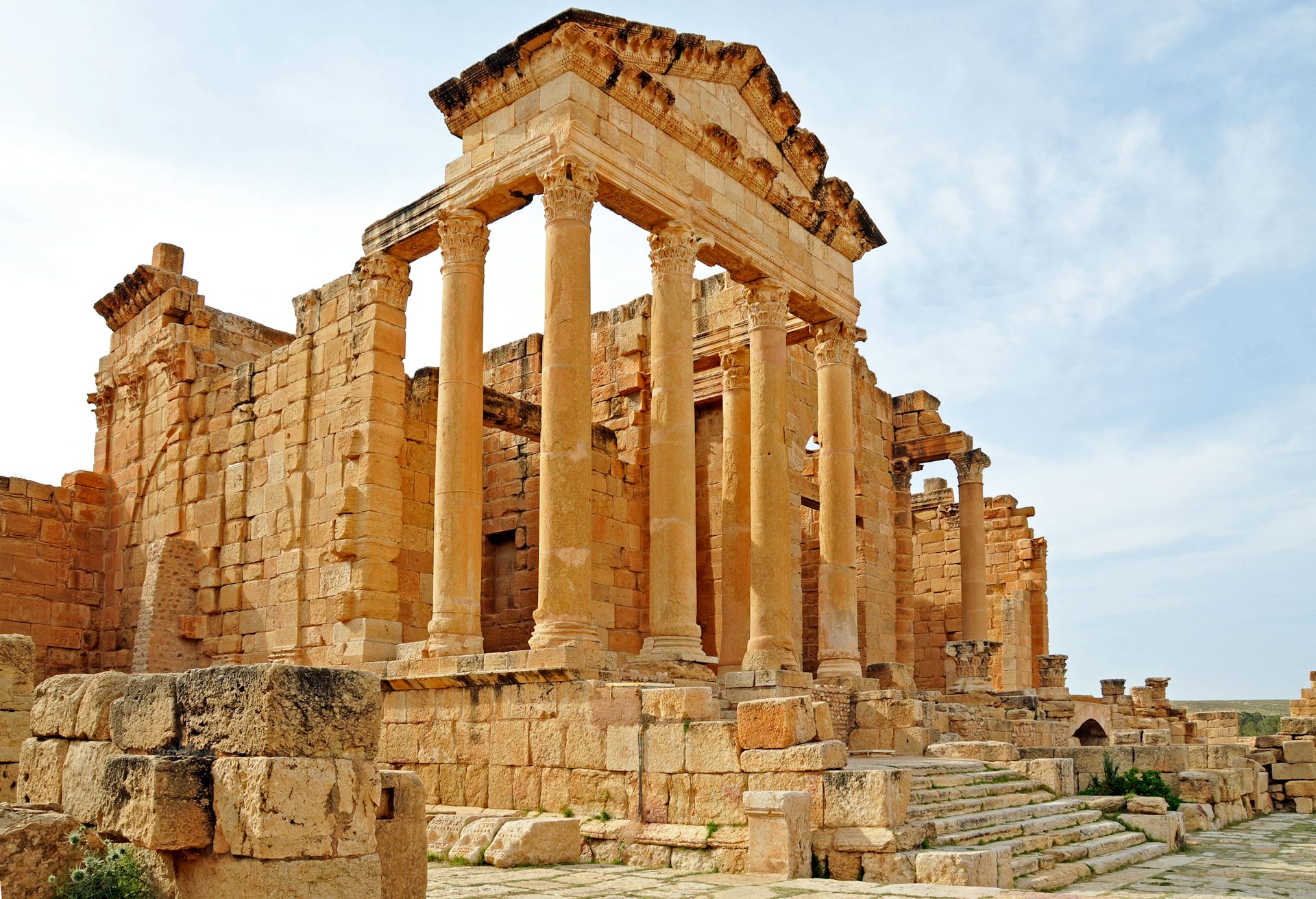Sufetula Temple of Minerva Tunisia Flickr