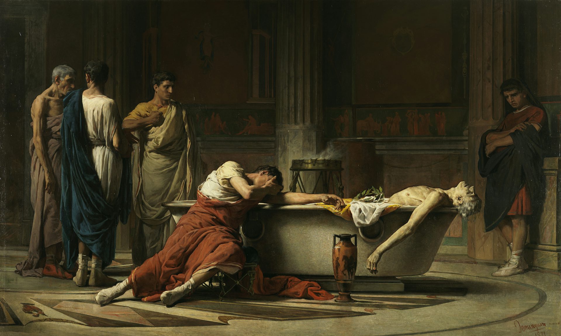 The Death of Seneca by Manuel Domínguez Sánchez