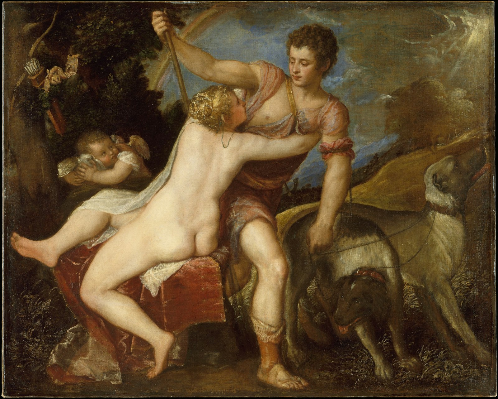 Venus and Adonis Ovid Metamorphoses Titian 1550s The Met