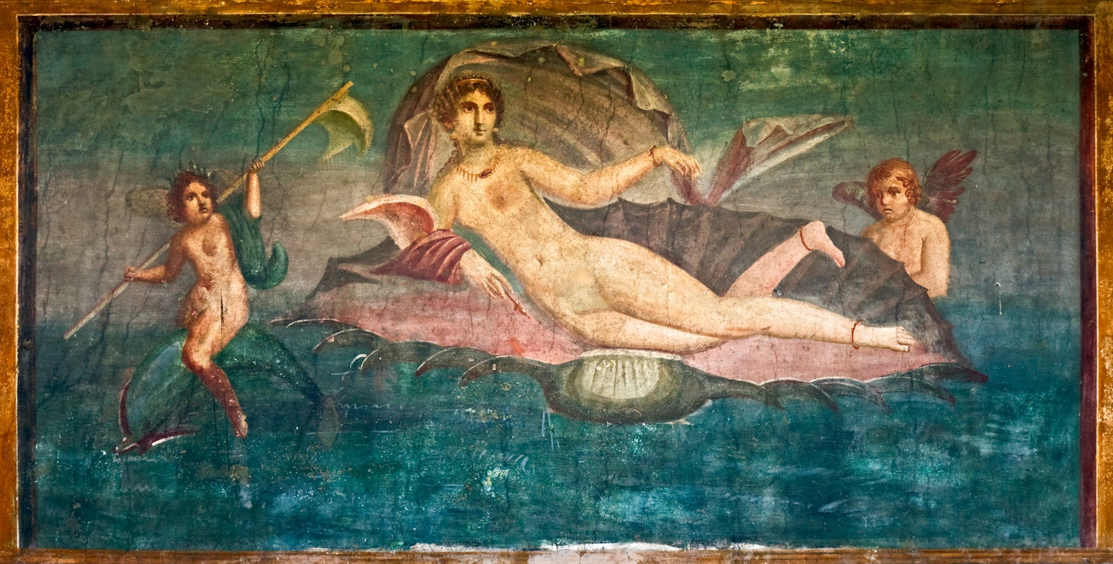Venus In The Shell Fresco Pompeii