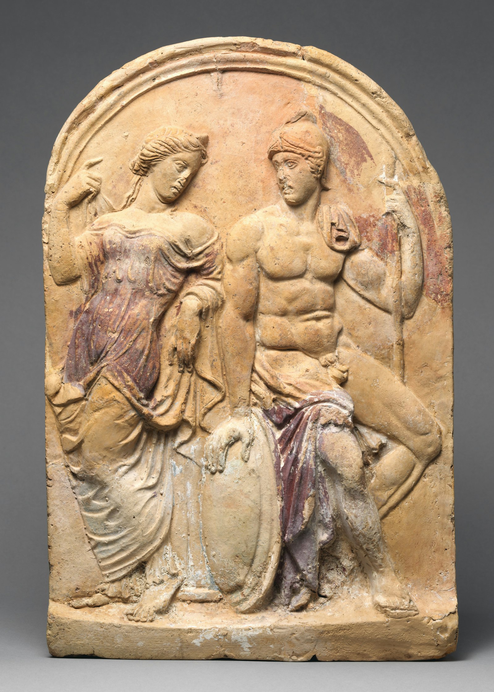 Venus Mars Terracotta Antefix Roman The Met