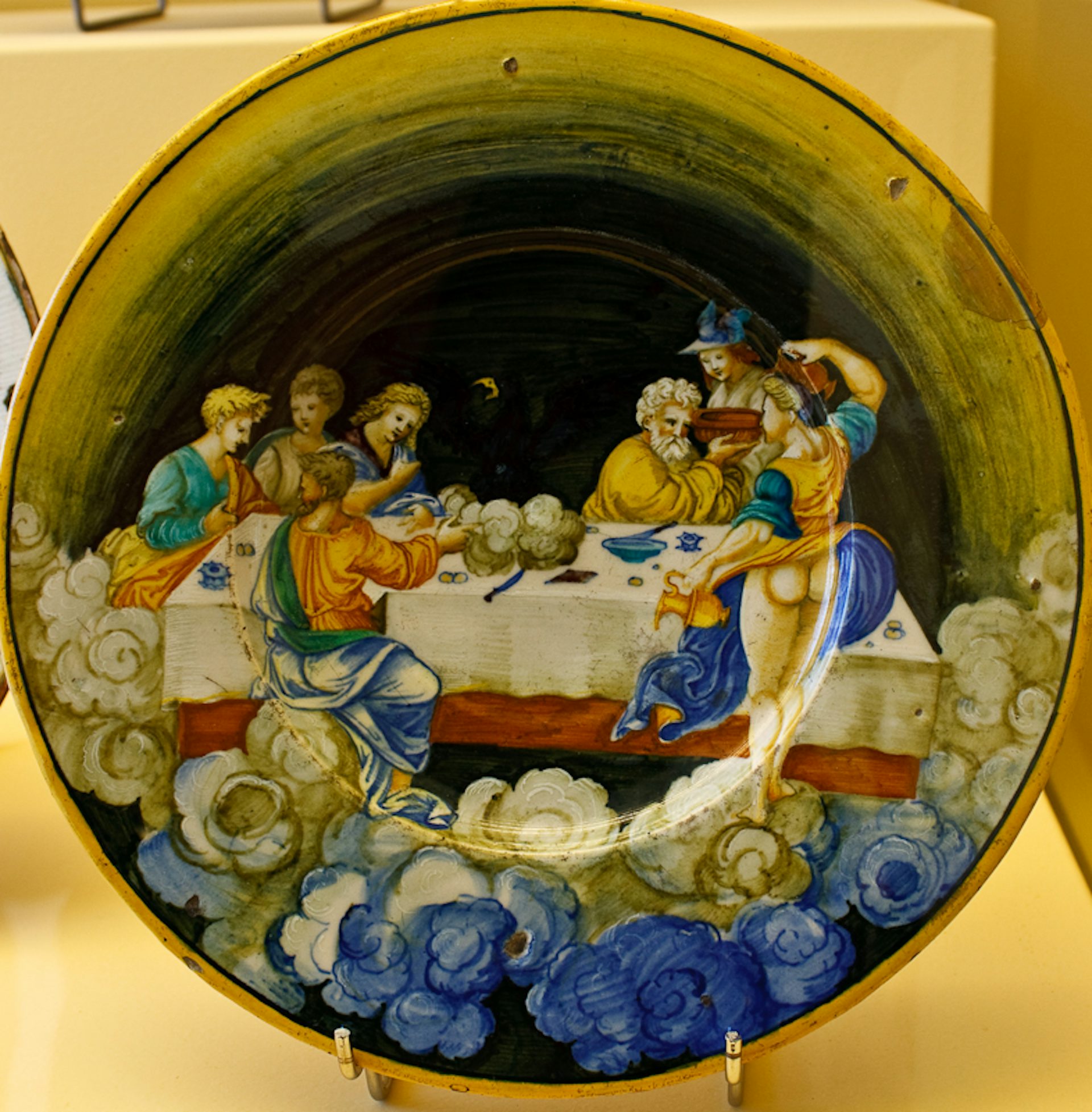 The Food of the Gods on Olympus. Dish attributed to Nicola da Urbino (ca. 1530)