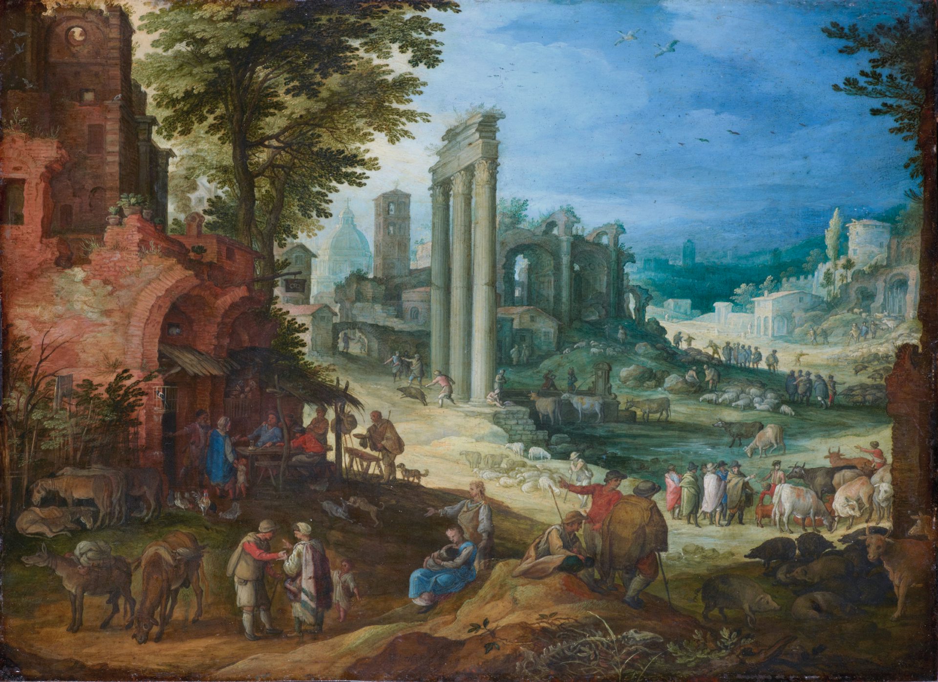 Roman Ruins Landscape by Paul Bril