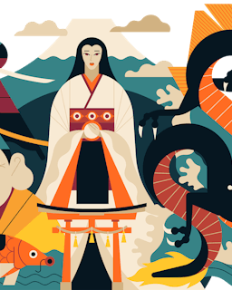 Japanese Mythology Illustration