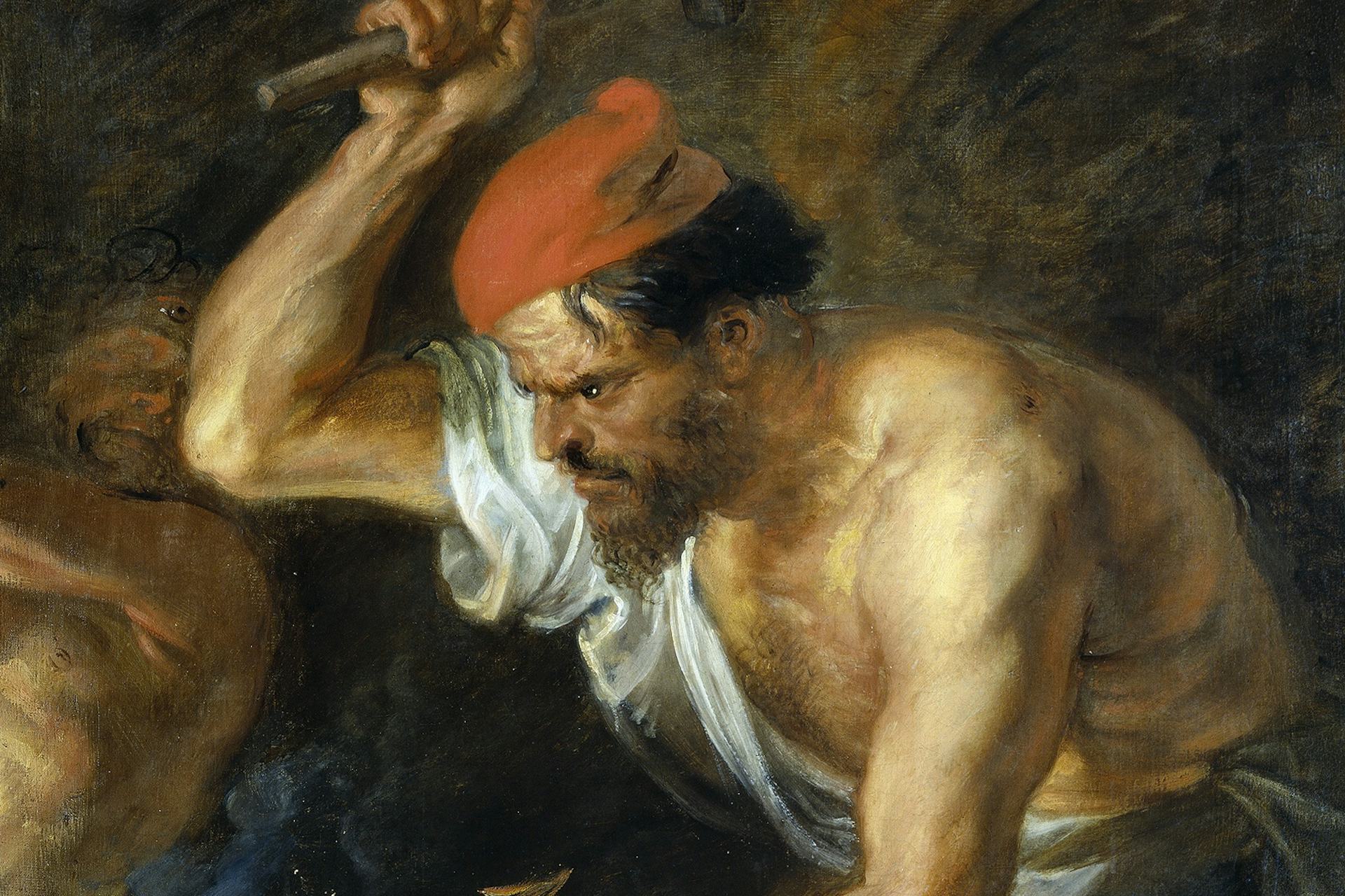 Vulcan Forging the Thunderbolts of Jupiter by Peter Paul Rubens