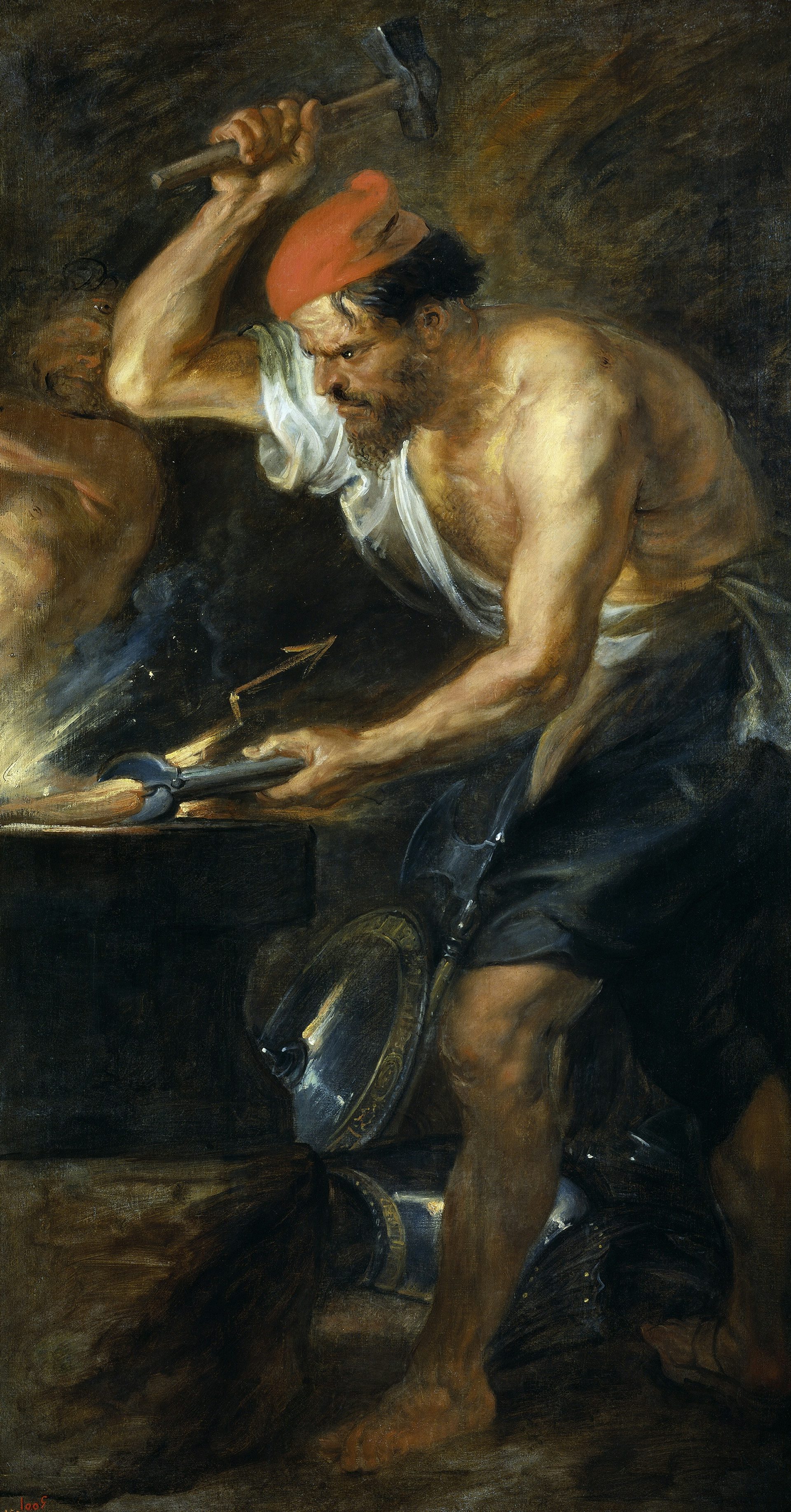Vulcan Forging the Thunderbolts of Jupiter by Peter Paul Rubens