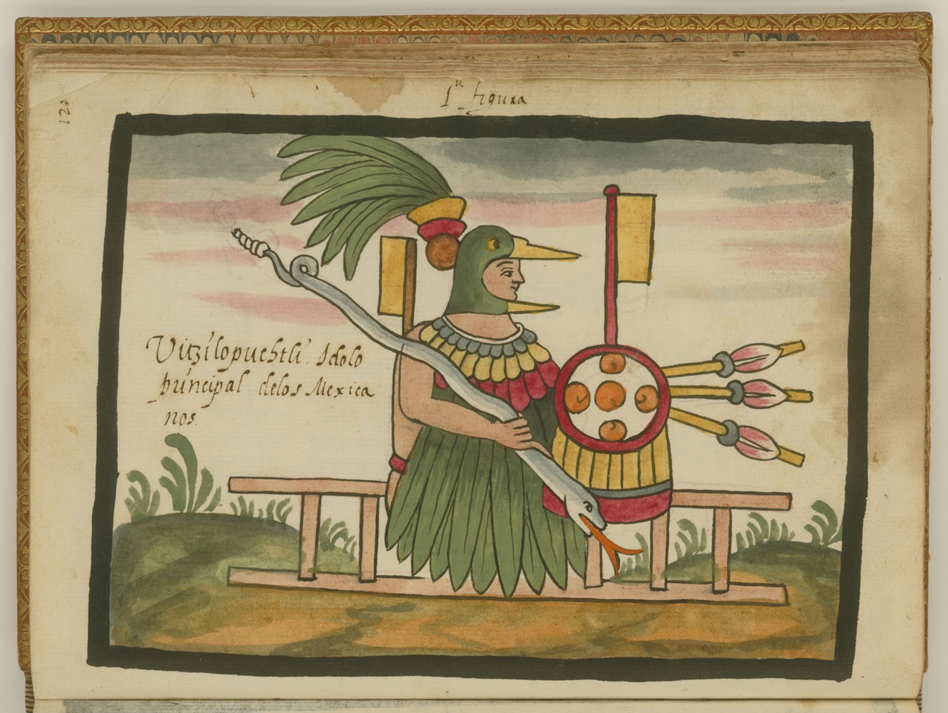 Card 86 - Huitzilopochtli - Back Wild creatures, Mythological creatures, Prehistoric creatures