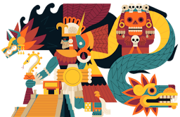 Aztec Mythology Illustration