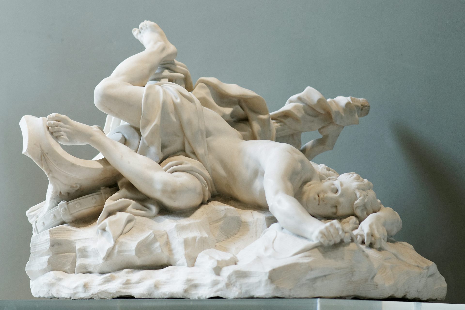 The Death of Hippolytus by Jean-Baptiste Lemoyne