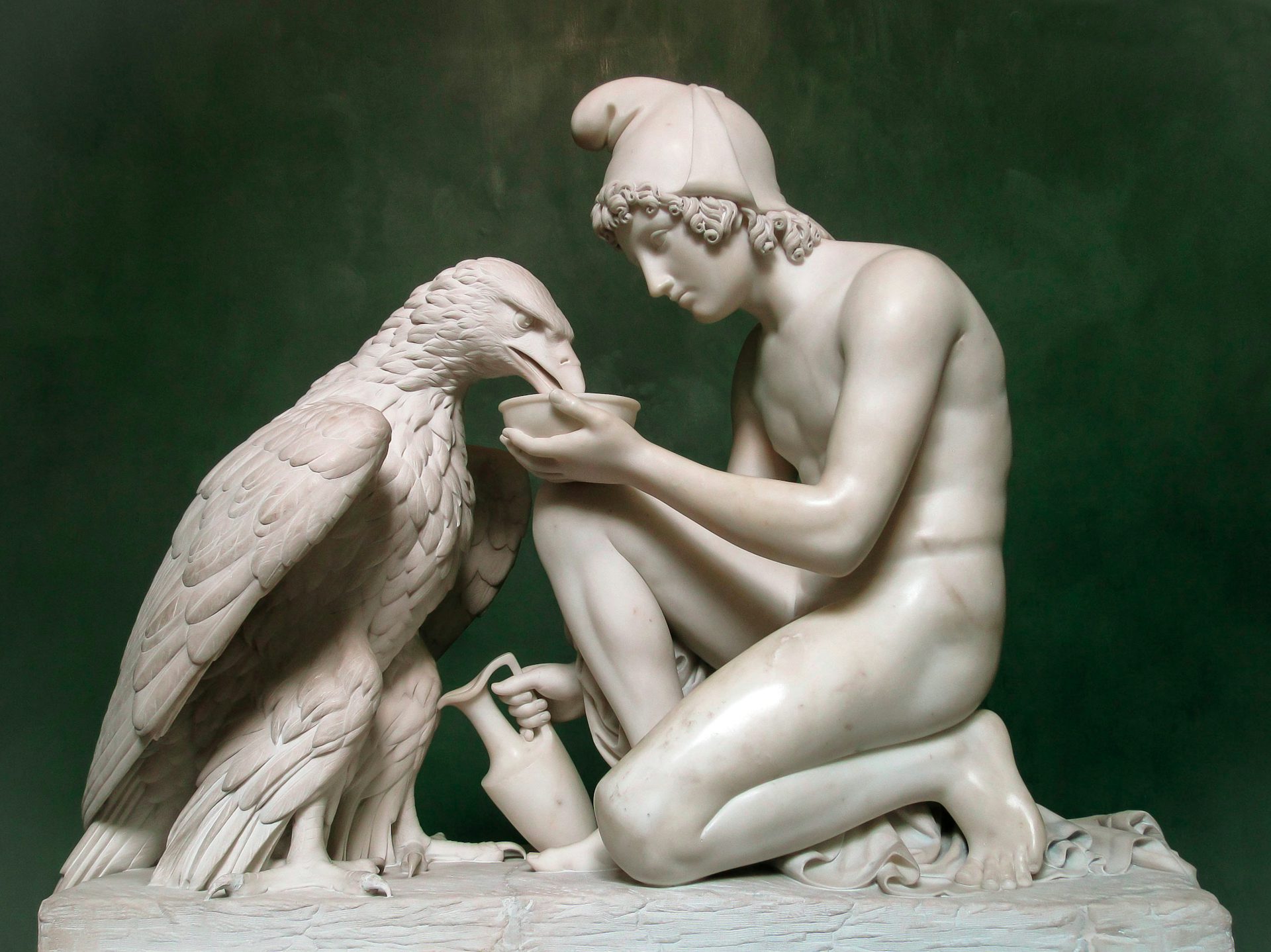 Ganymede with Zeus as an Eagle by Bertel Thorvaldsen