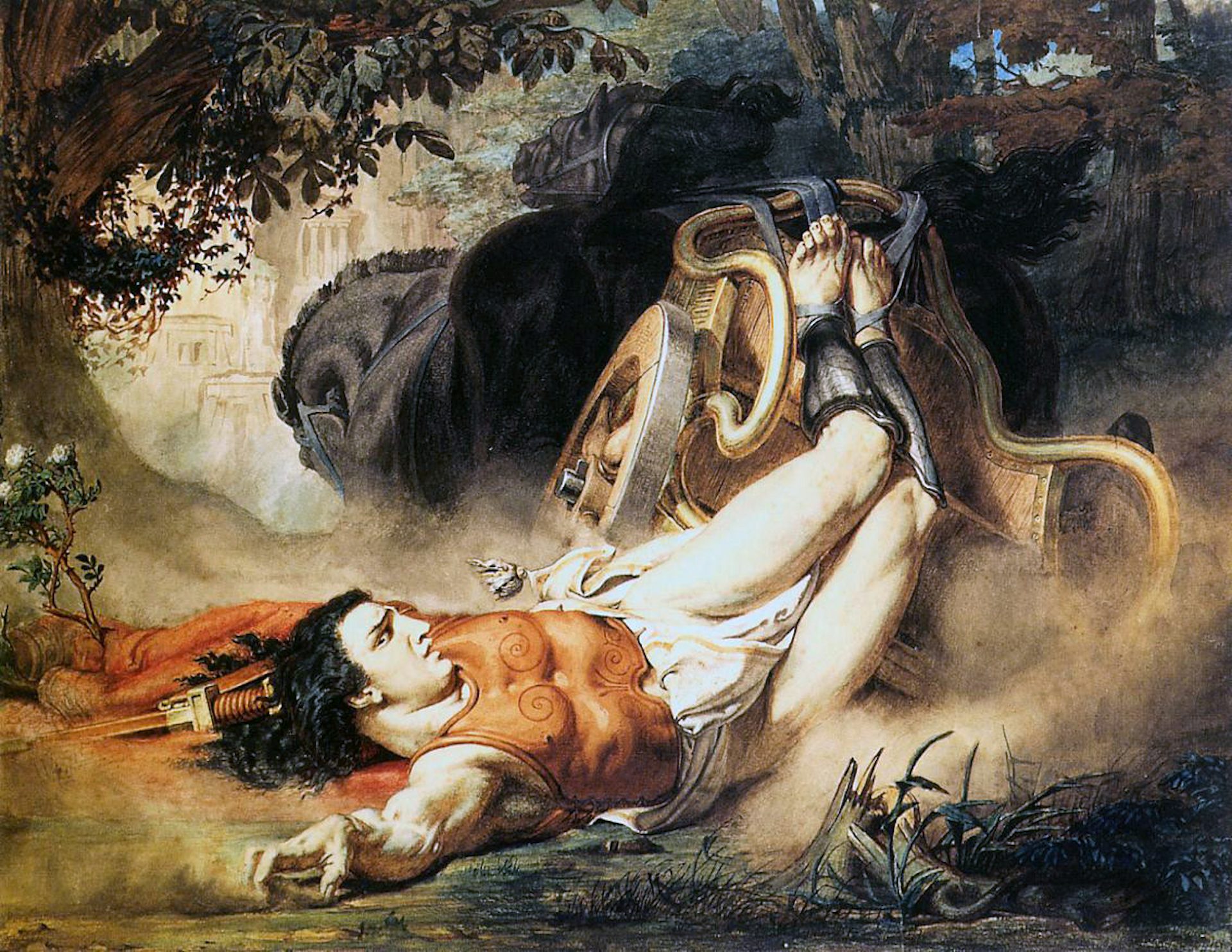 The Death of Hippolytus by Lawrence Alma-Tadema