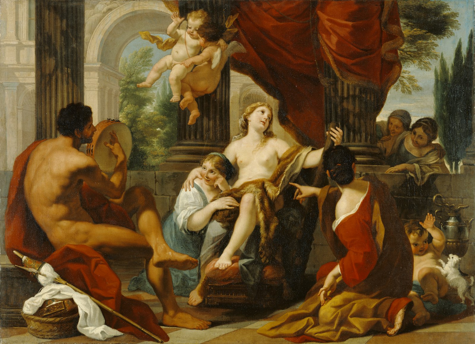 Hercules and Omphale by Luigi Garzi, circa 1700