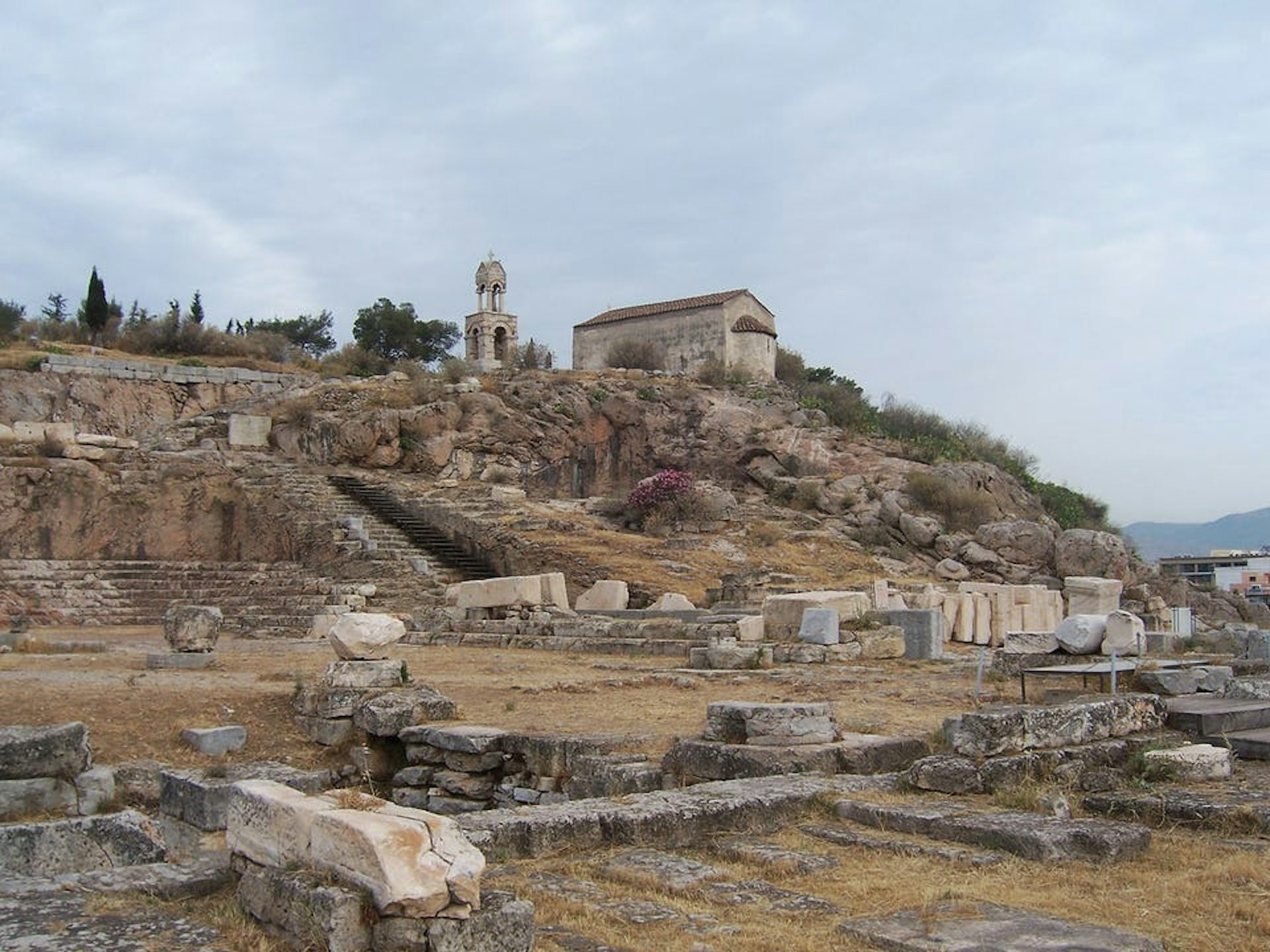 A view of the excavation of Eleusis