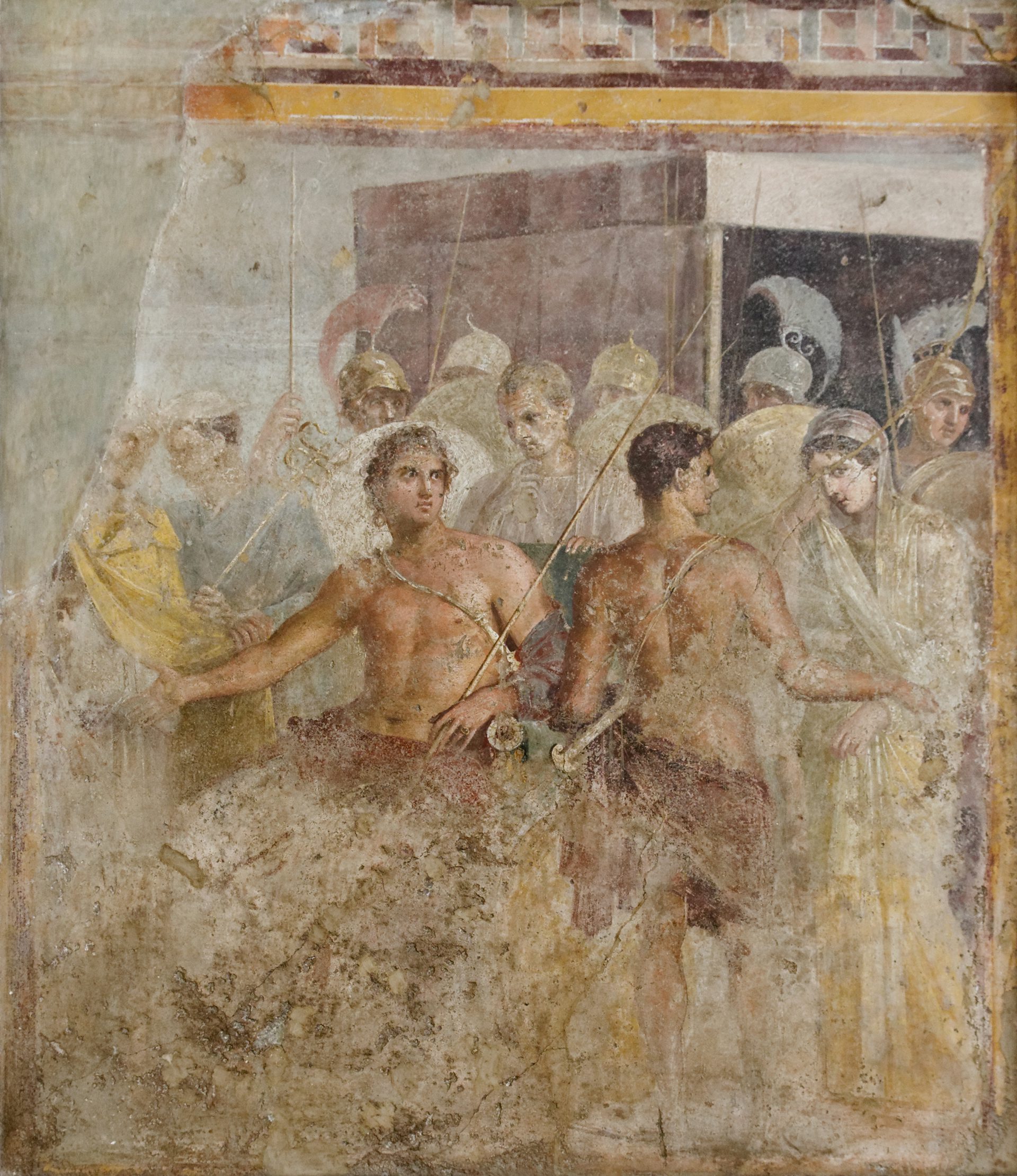Fresco of Achilles and Briseis
