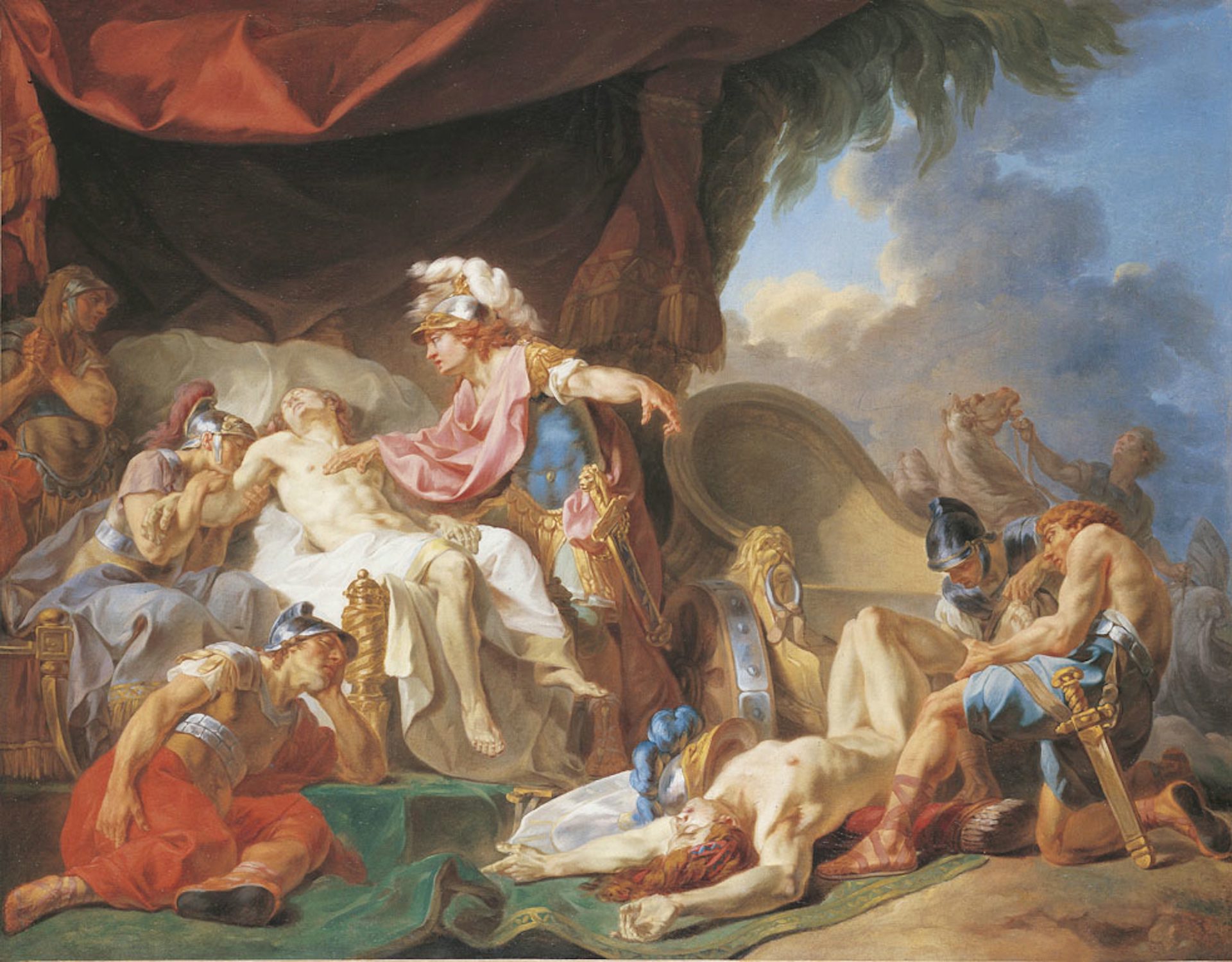 Achilles Displaying the Body of Hector at the Feet of Patroclus by Joseph-Barthélemy Lebouteux