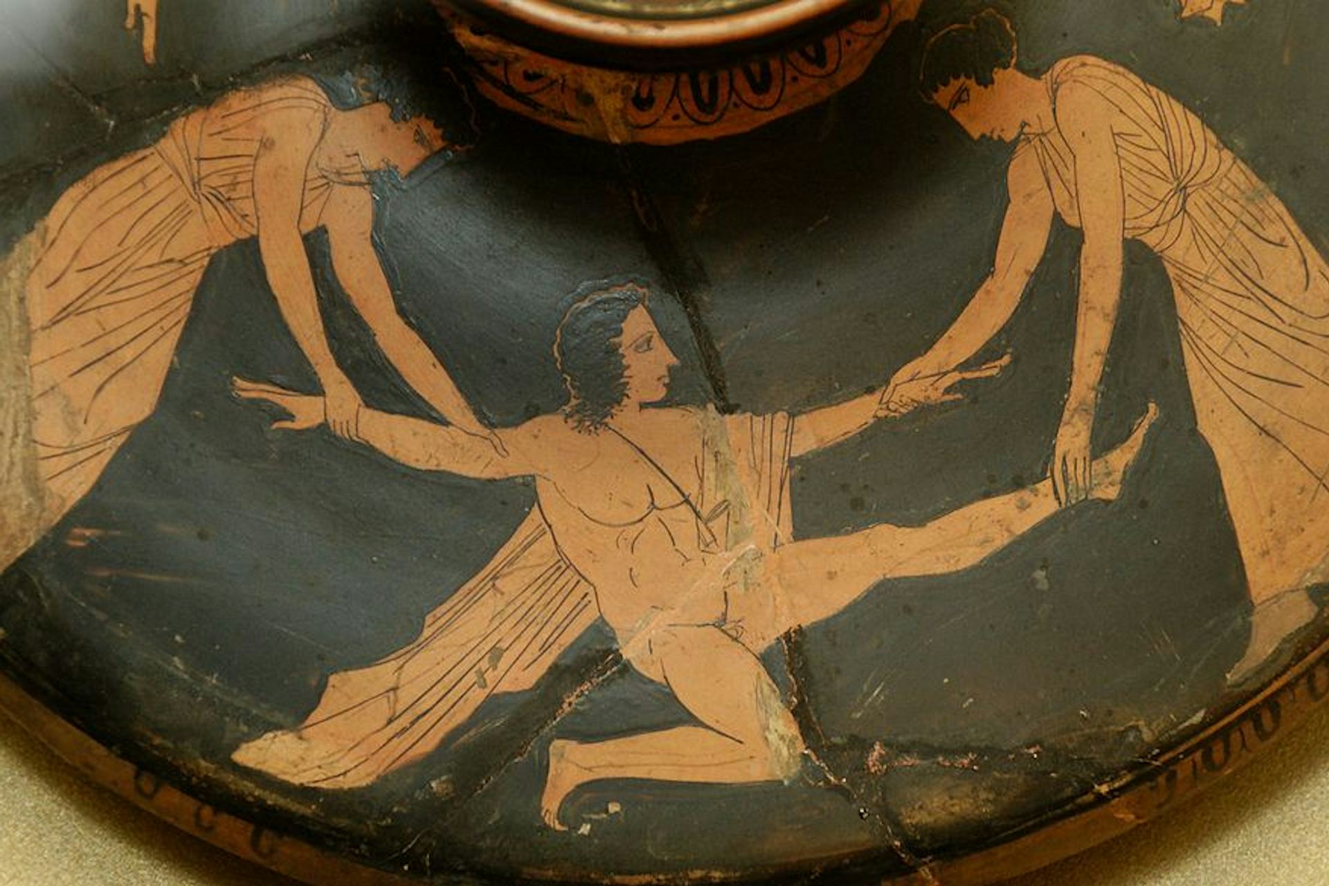 Vase painting of the death of Pentheus