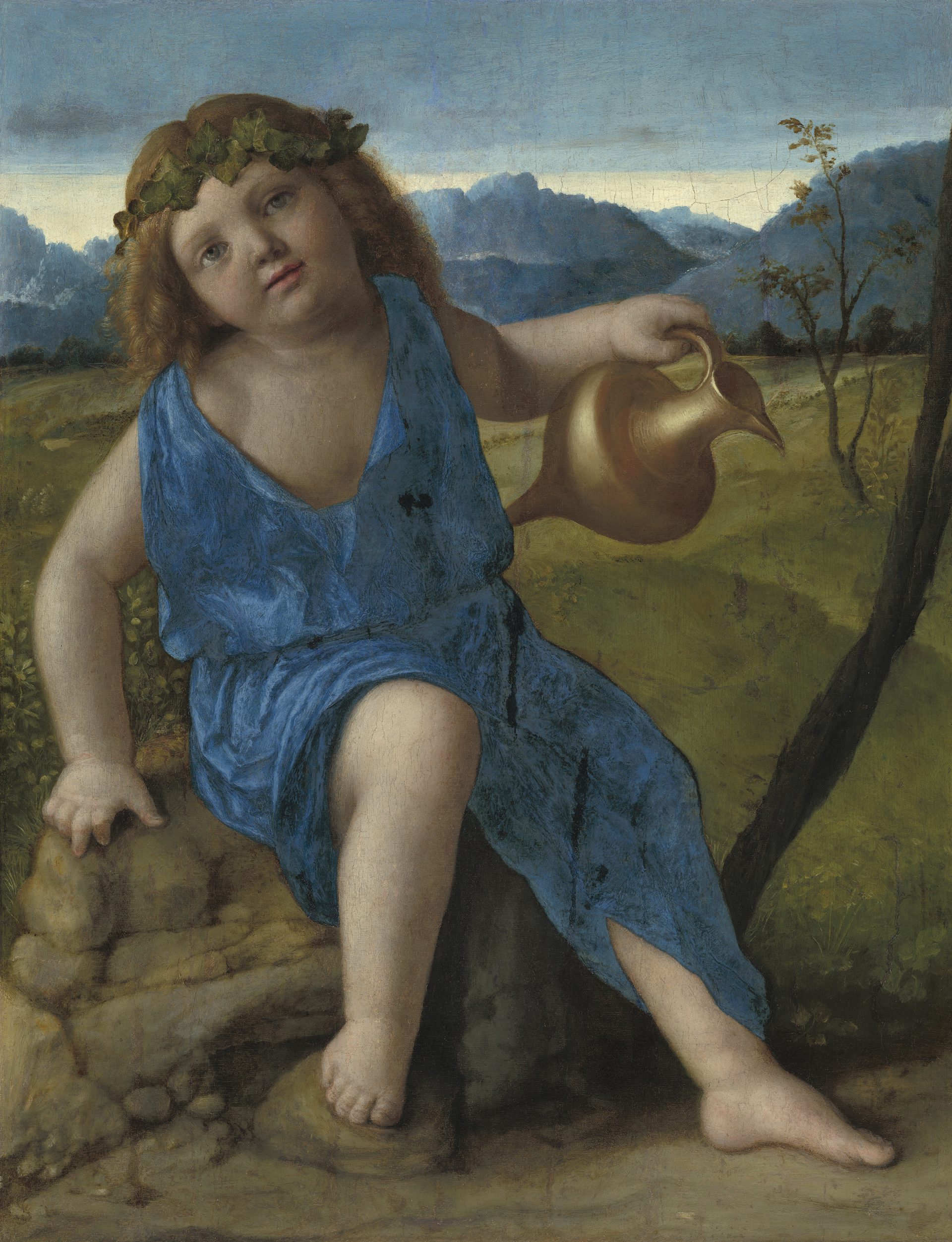 The Infant Bacchus Giovanni Bellini 1505-1510 NGA