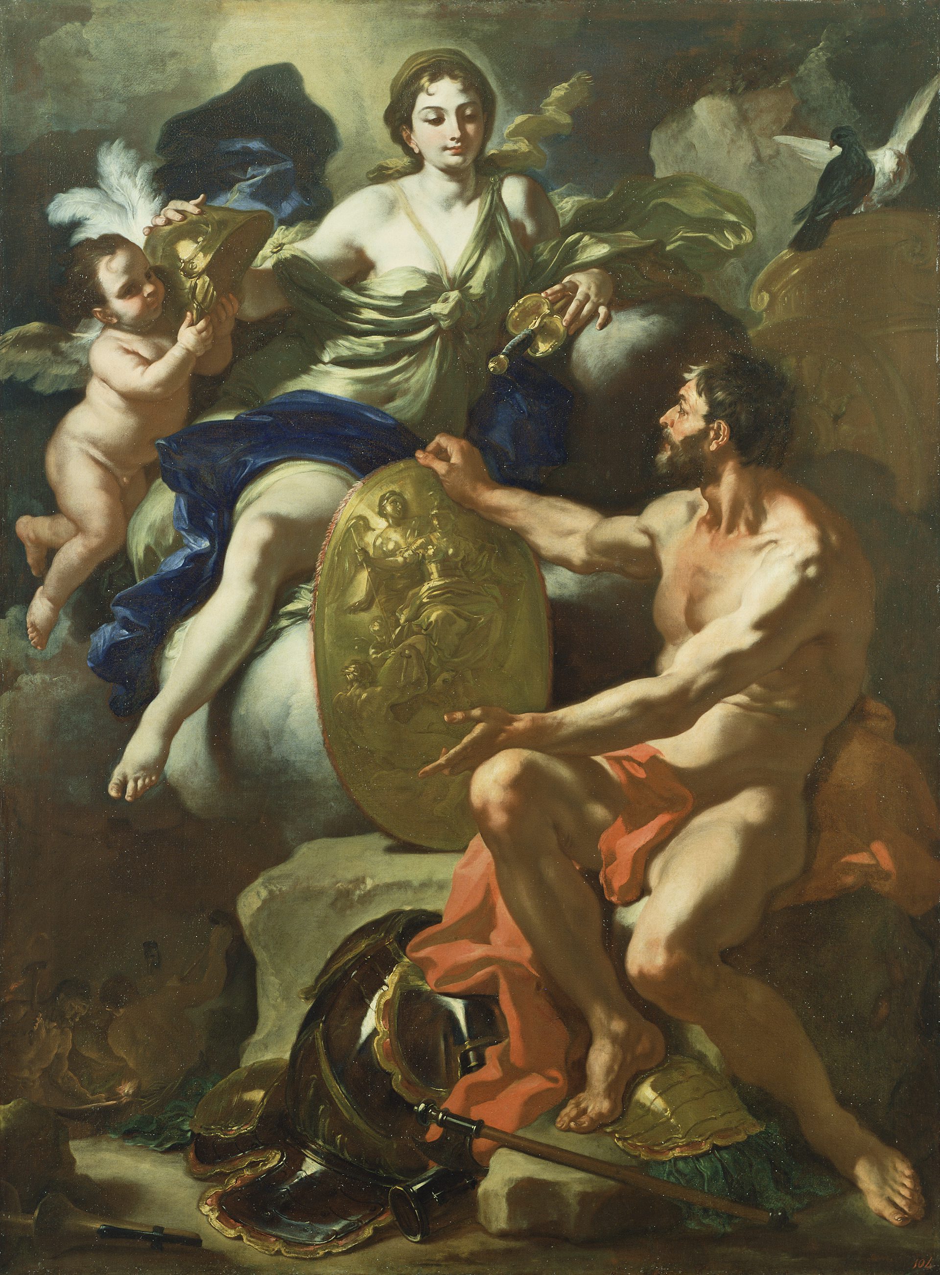 Venus at the Forge of Vulcan Virgin Aeneid by Francesco Solimena 1704 Getty Museum