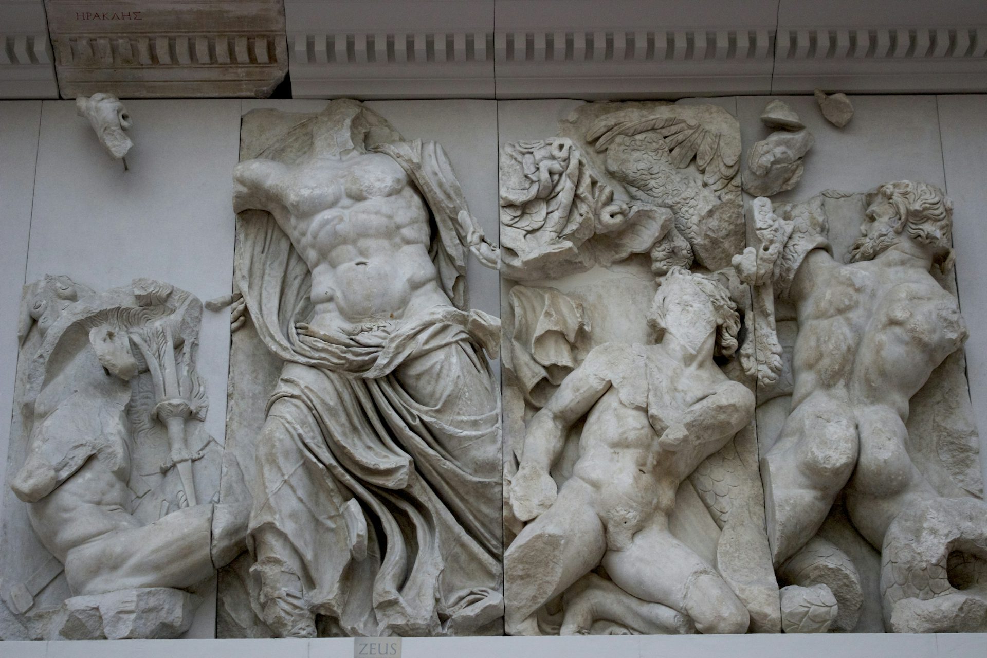 Zeus fighting the Giants on the Pergamum Altar
