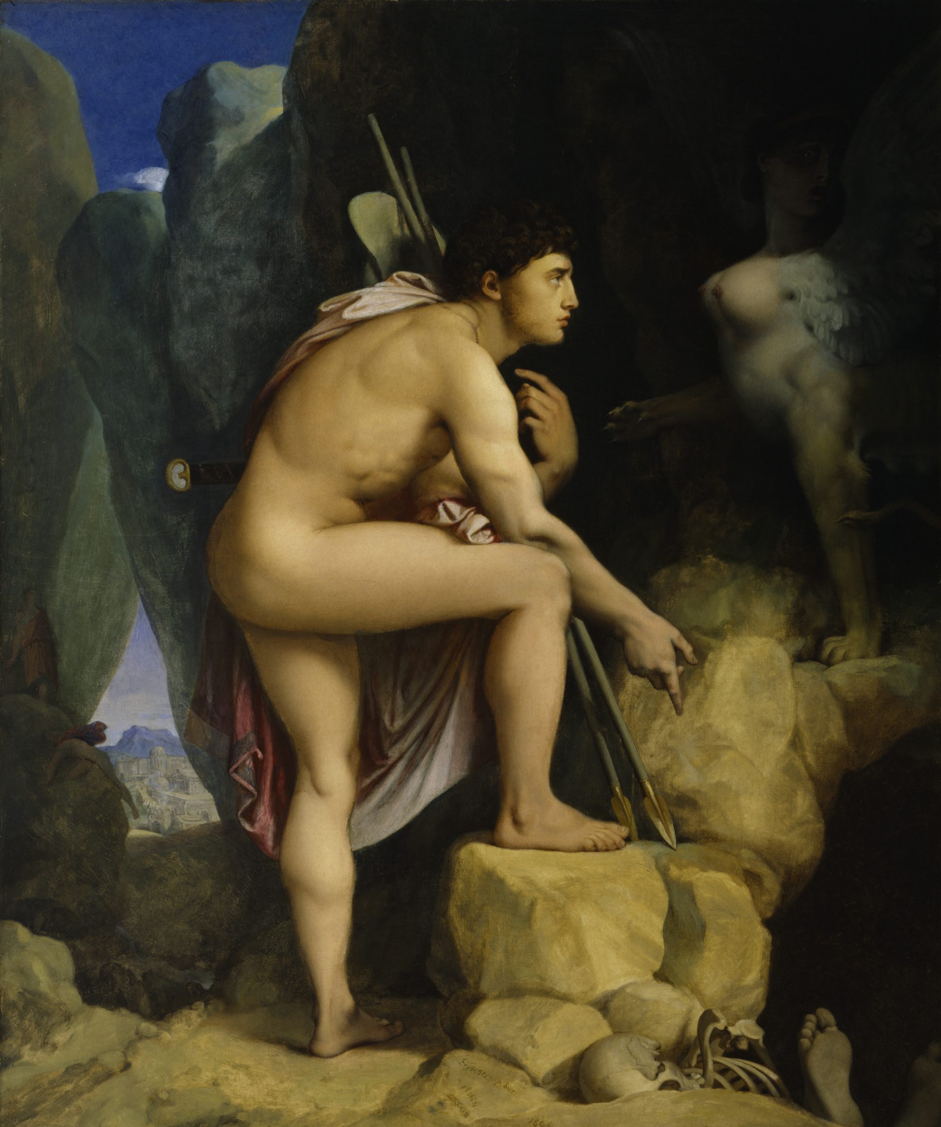 Oedipus and the Sphinx by Jean-Auguste-Dominique Ingres