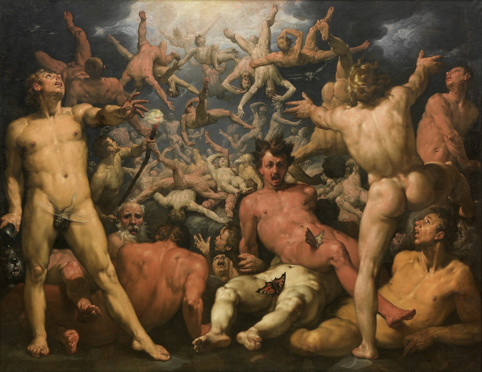 The Fall of the Titans painting by Cornelis Van Haarlem-1588-1560 National Museum of Denmark