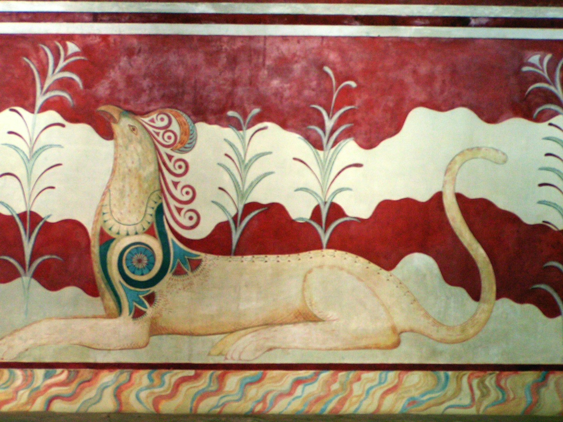 Griffin fresco, Palace of Knossos