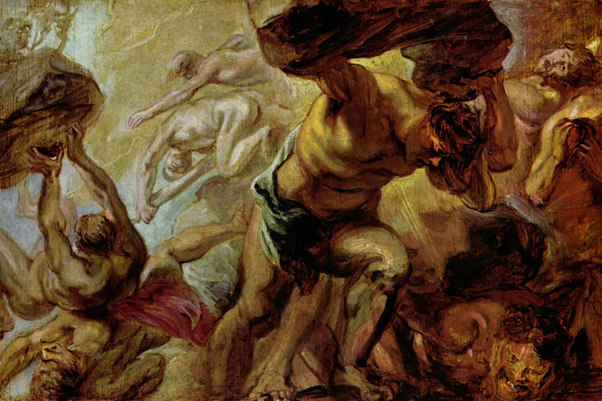 Fall of the Titans by Peter Paul Rubens (ca. 1637-1638)