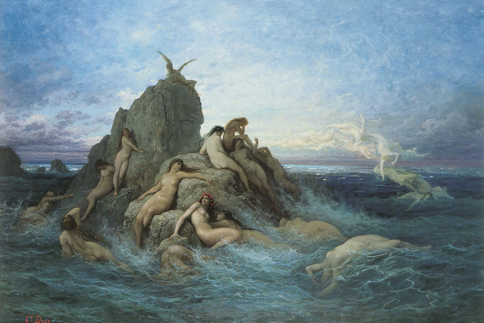 Les Océanides by Gustave Doré