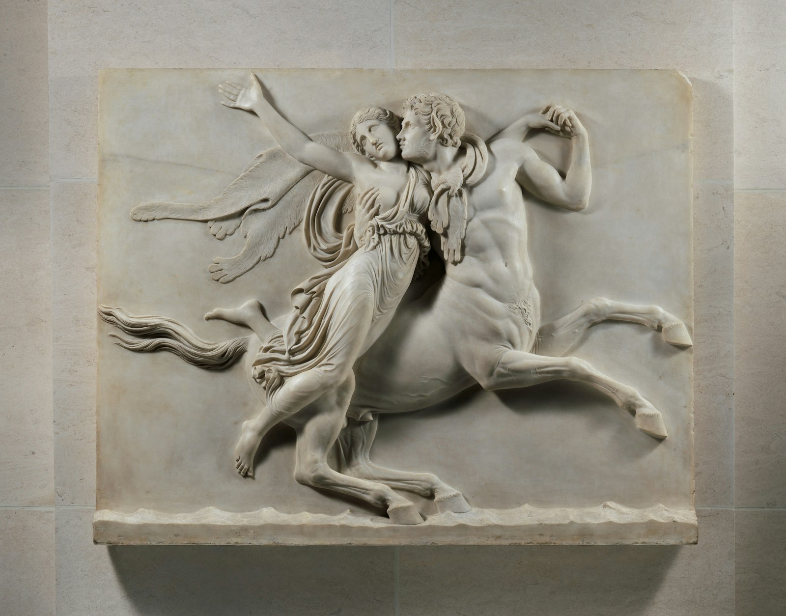 Nessus abducting Deianira by Bertel Thorvaldsen, modeled 1814-1815, carved 1821-23-or 1826