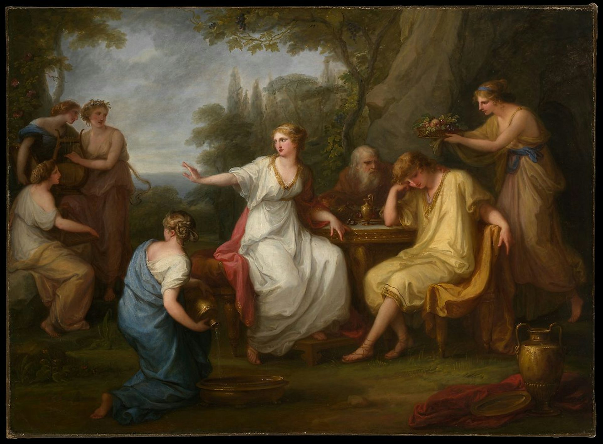 The Sorrow of Telemachus by Angelica Kauffmann