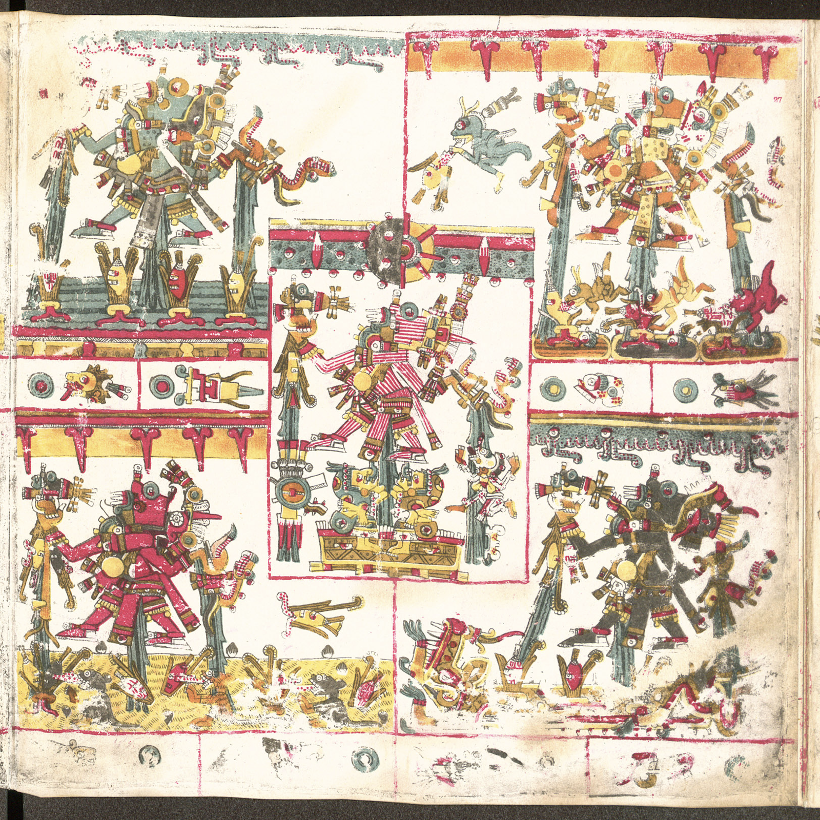 The Five Tlalocs Codex Borgia